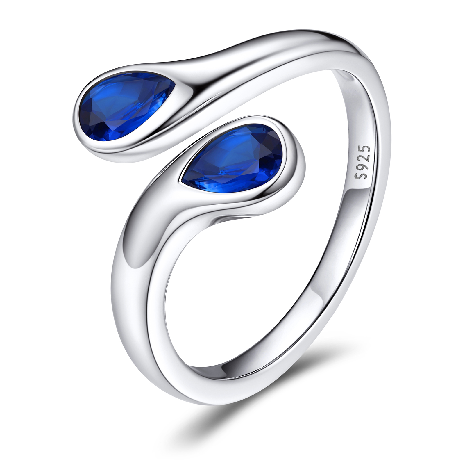 Cubic Zirconia Birthstone Thumb Rings 