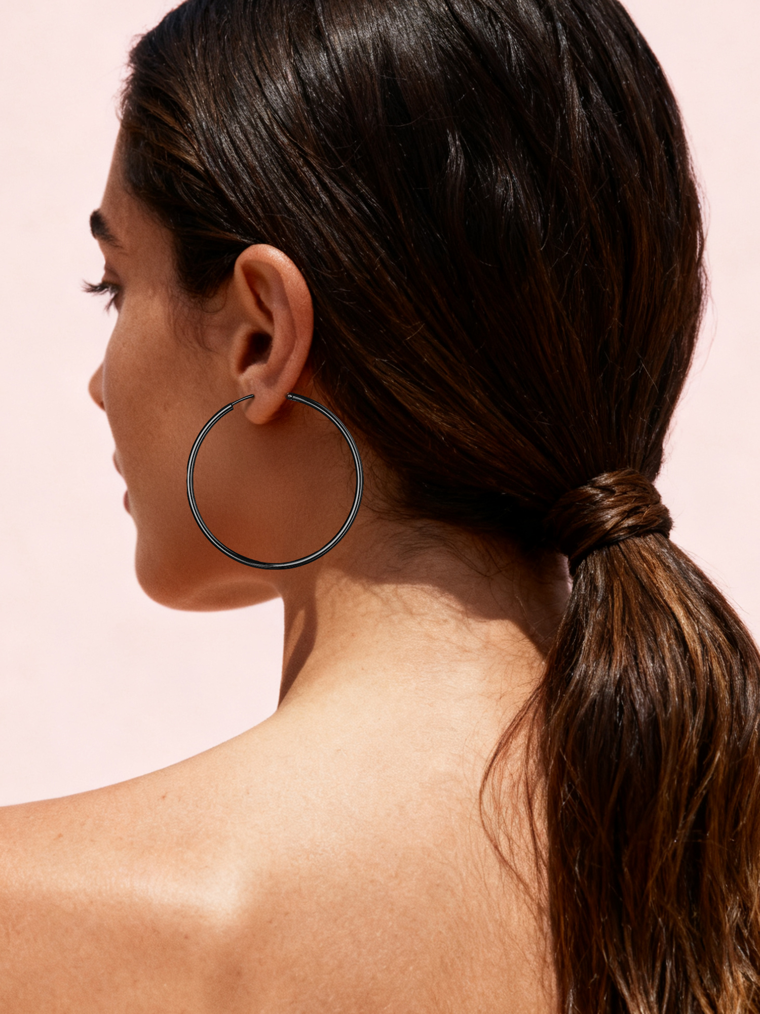 Lightweight Endless Hoop Earring for Women