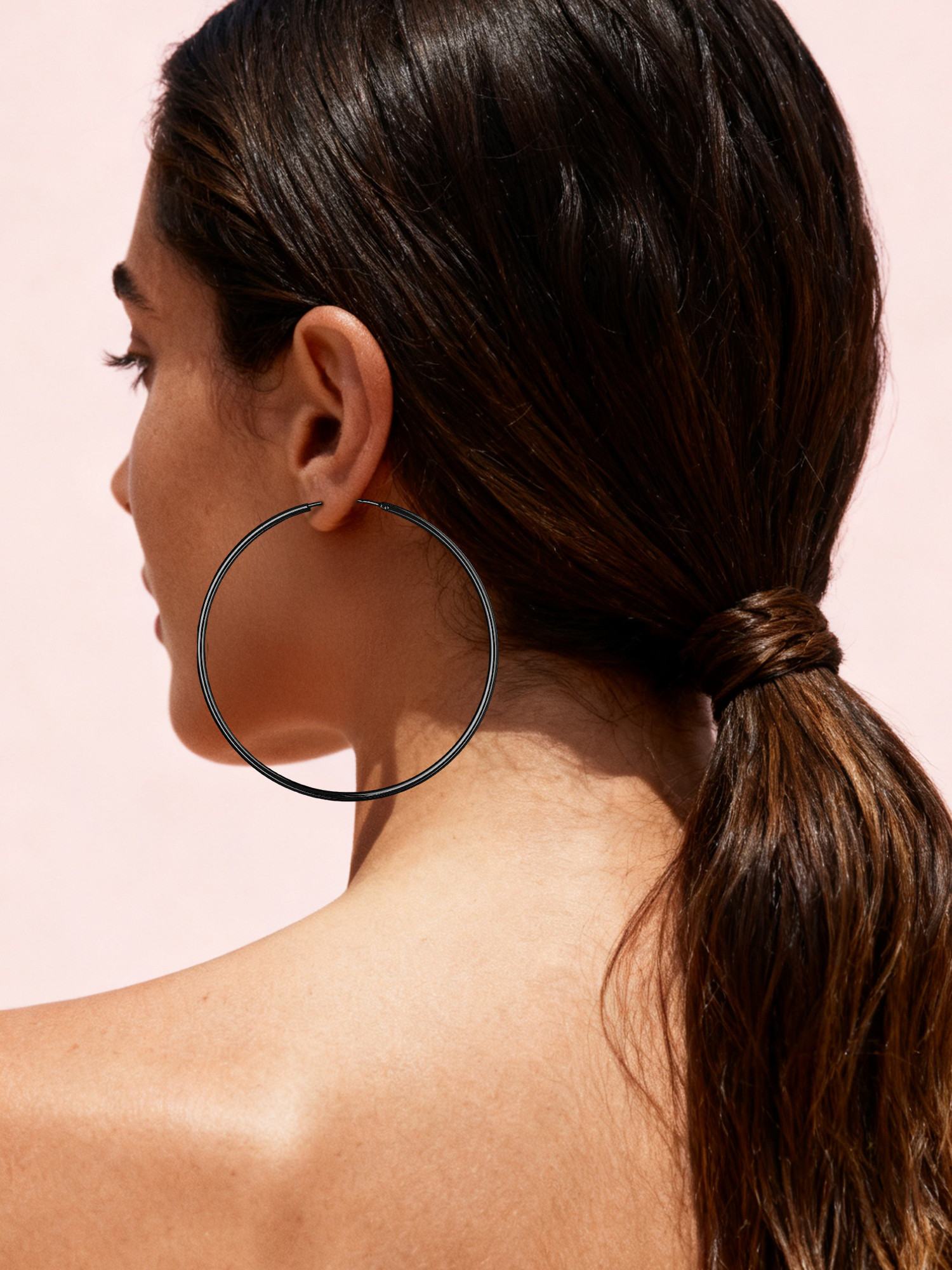 Lightweight Endless Hoop Earring for Women