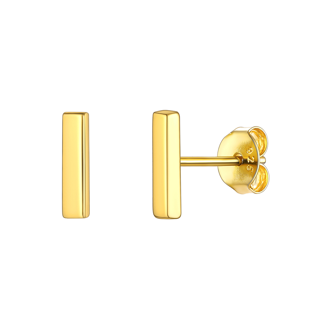 Dainty Simple Bar Stud Earrings