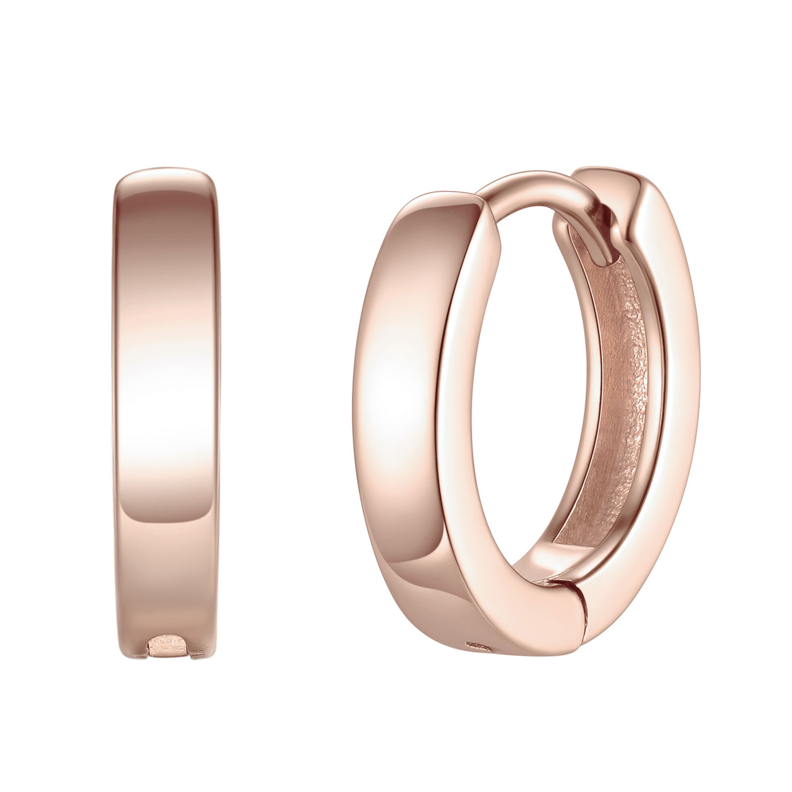 High Polish Stackable Huggie Hoop Earrings