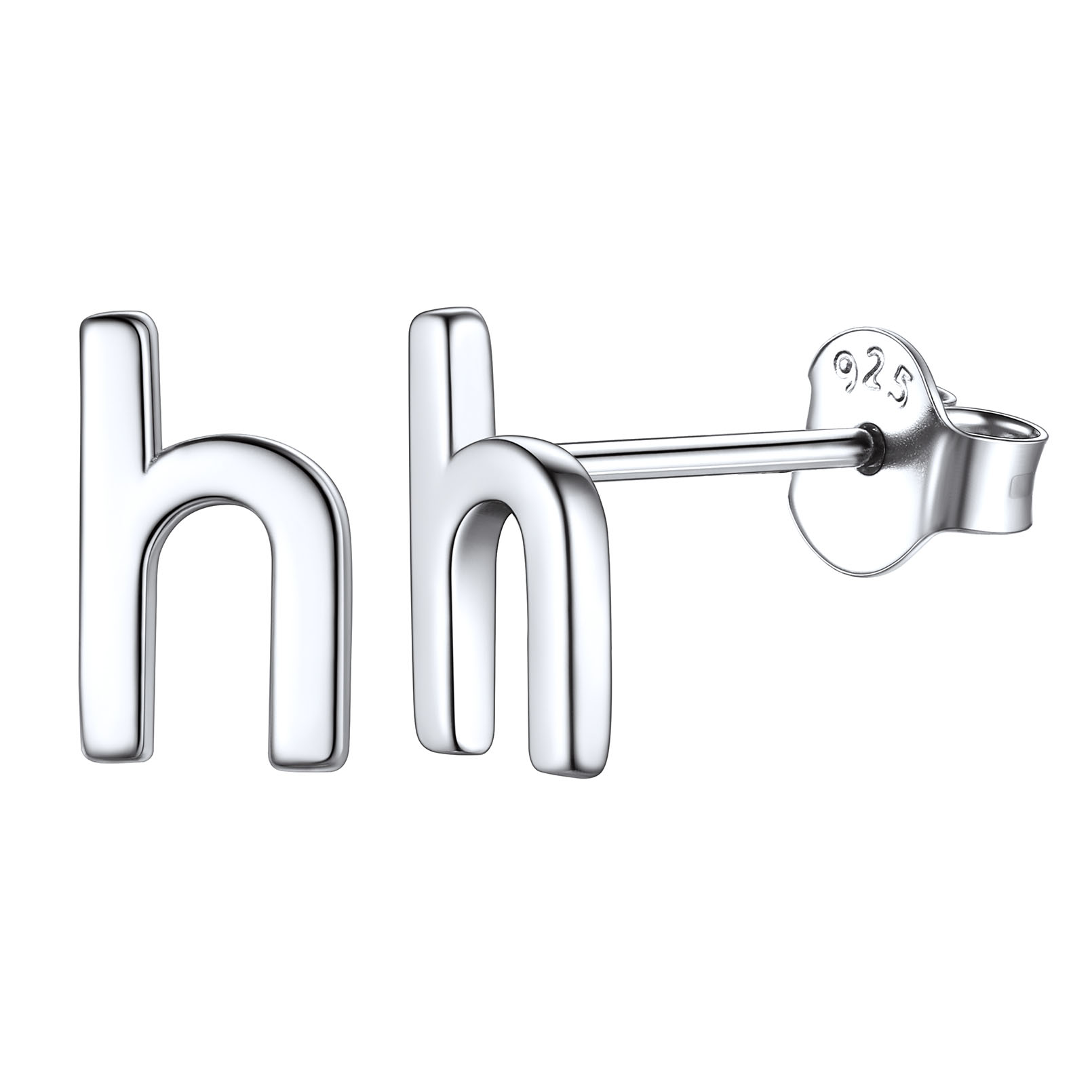 Lowercase Letter A-Z Initial Stud Earrings 