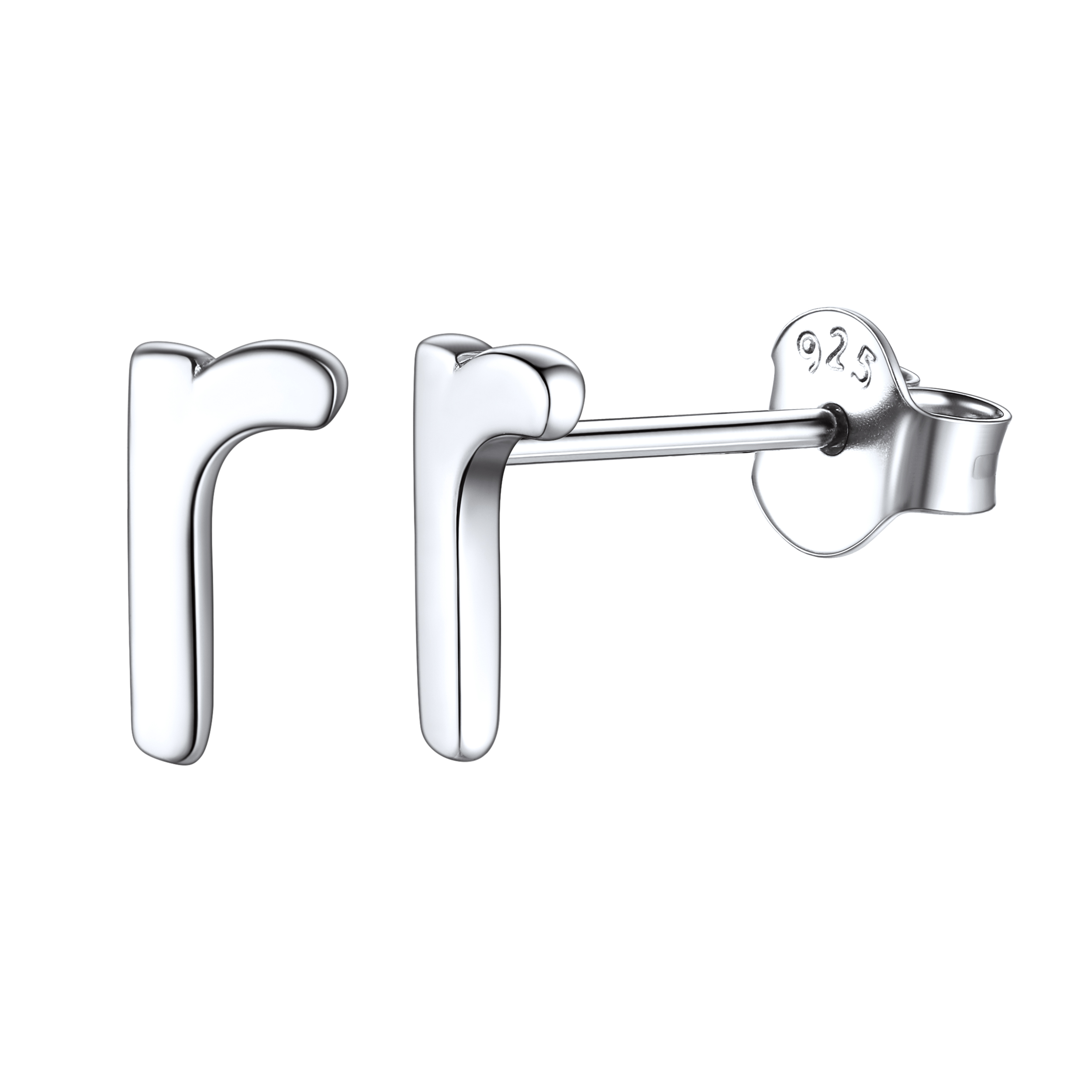 Lowercase Letter A-Z Initial Stud Earrings 