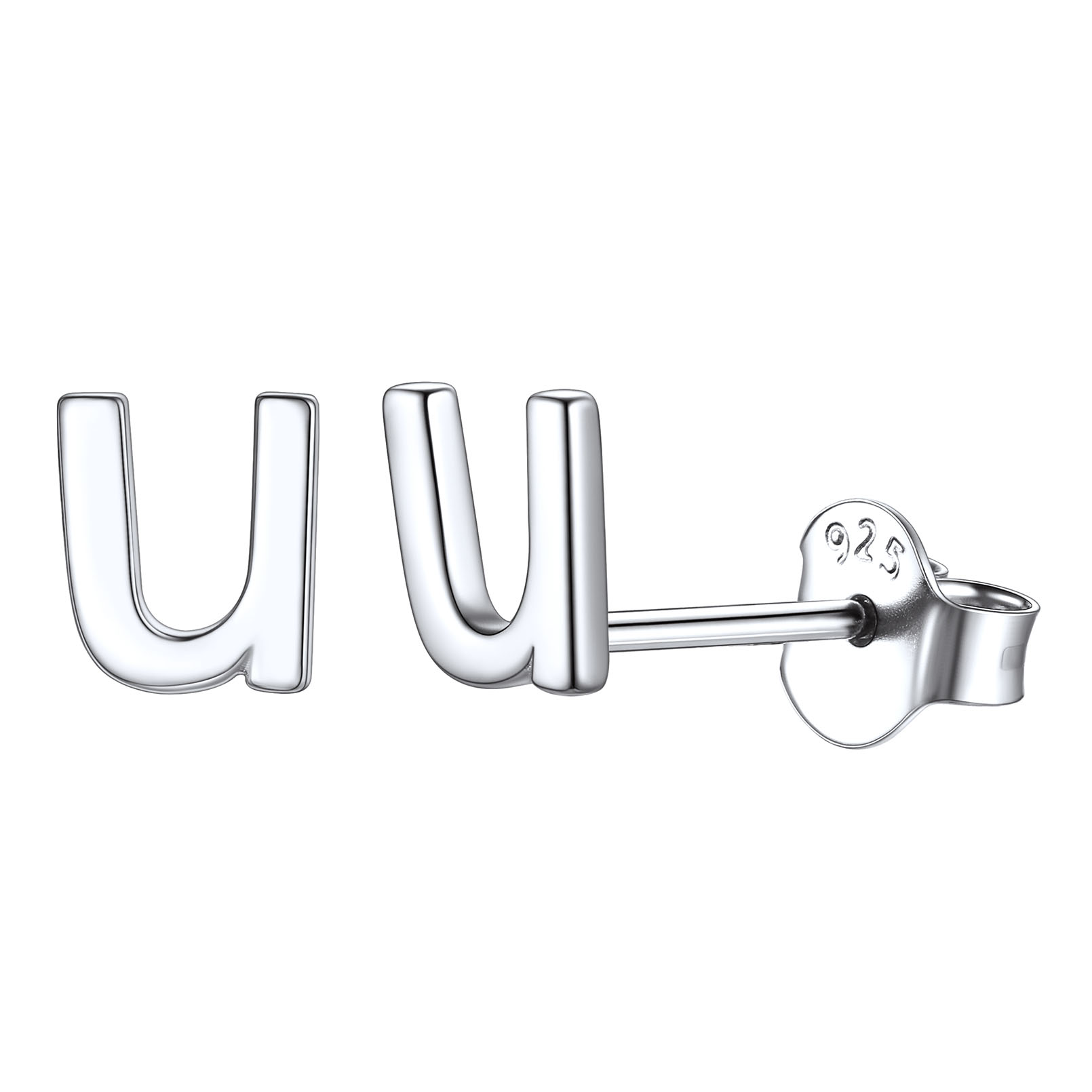 Lowercase Letter A-Z Initial Stud Earrings 