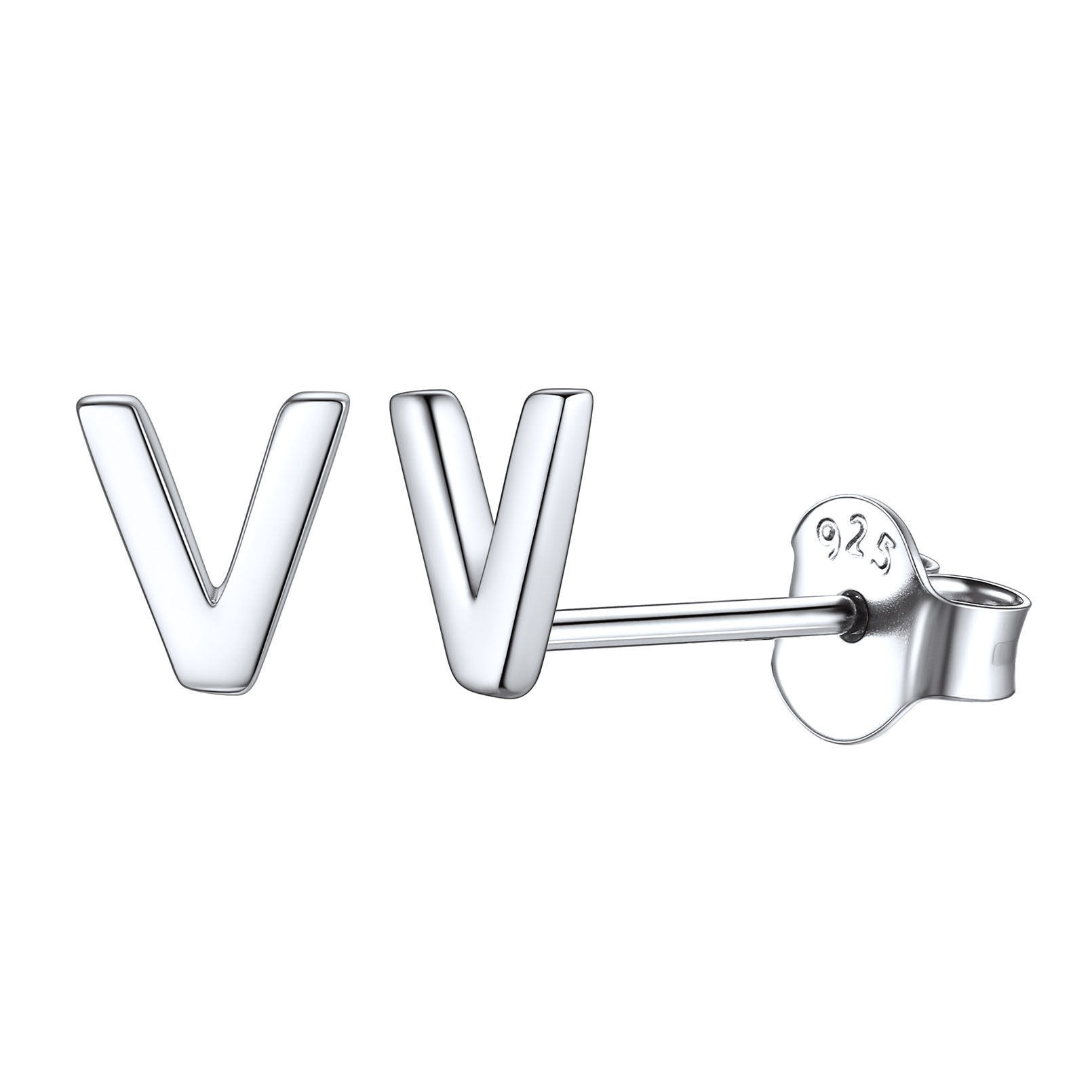 Lowercase Letter A-Z Initial Stud Earrings 