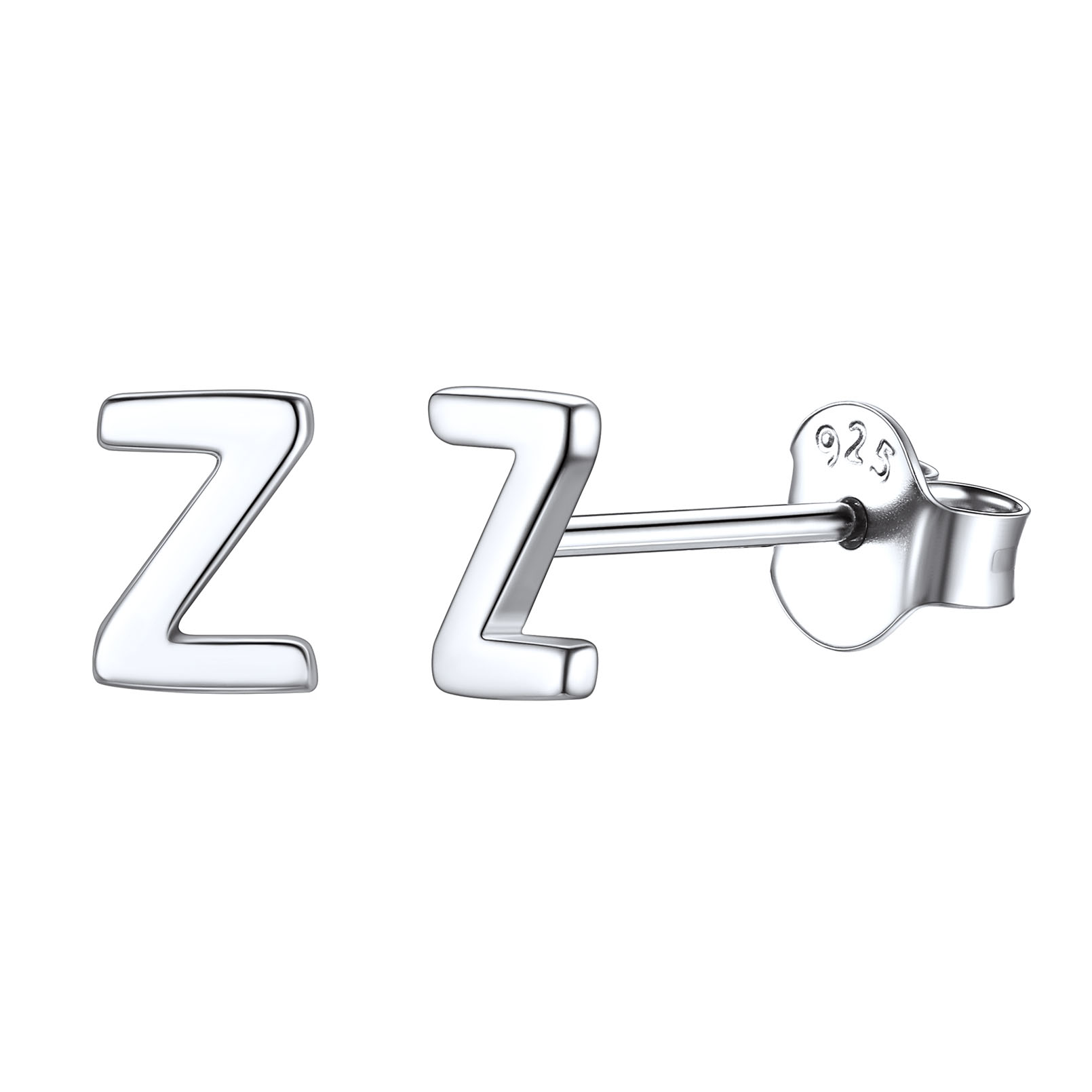 Lowercase Letter A-Z Initial Stud Earrings 
