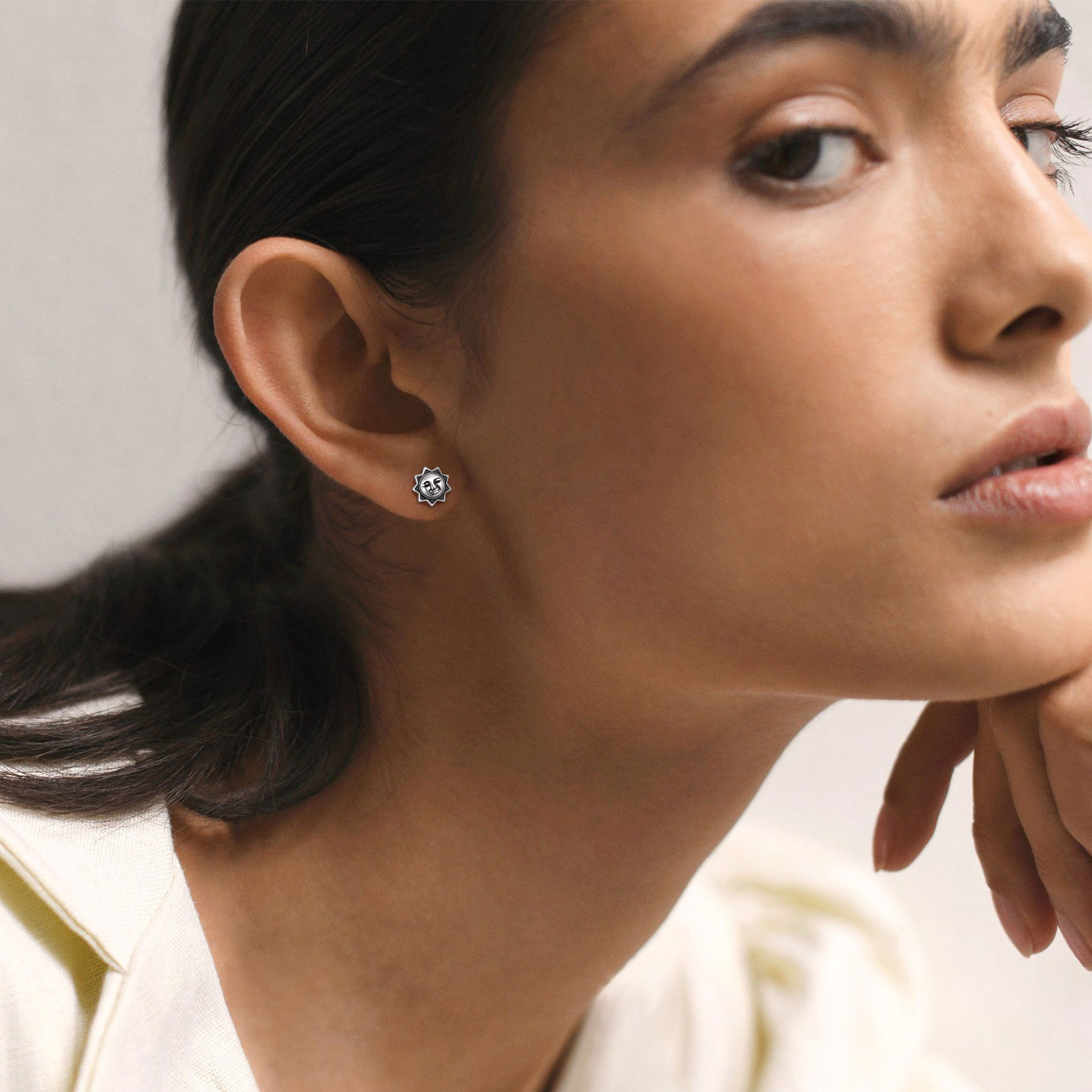 Star Sun Moon Vintage Dainty Mismatched Stud Earrings for Women