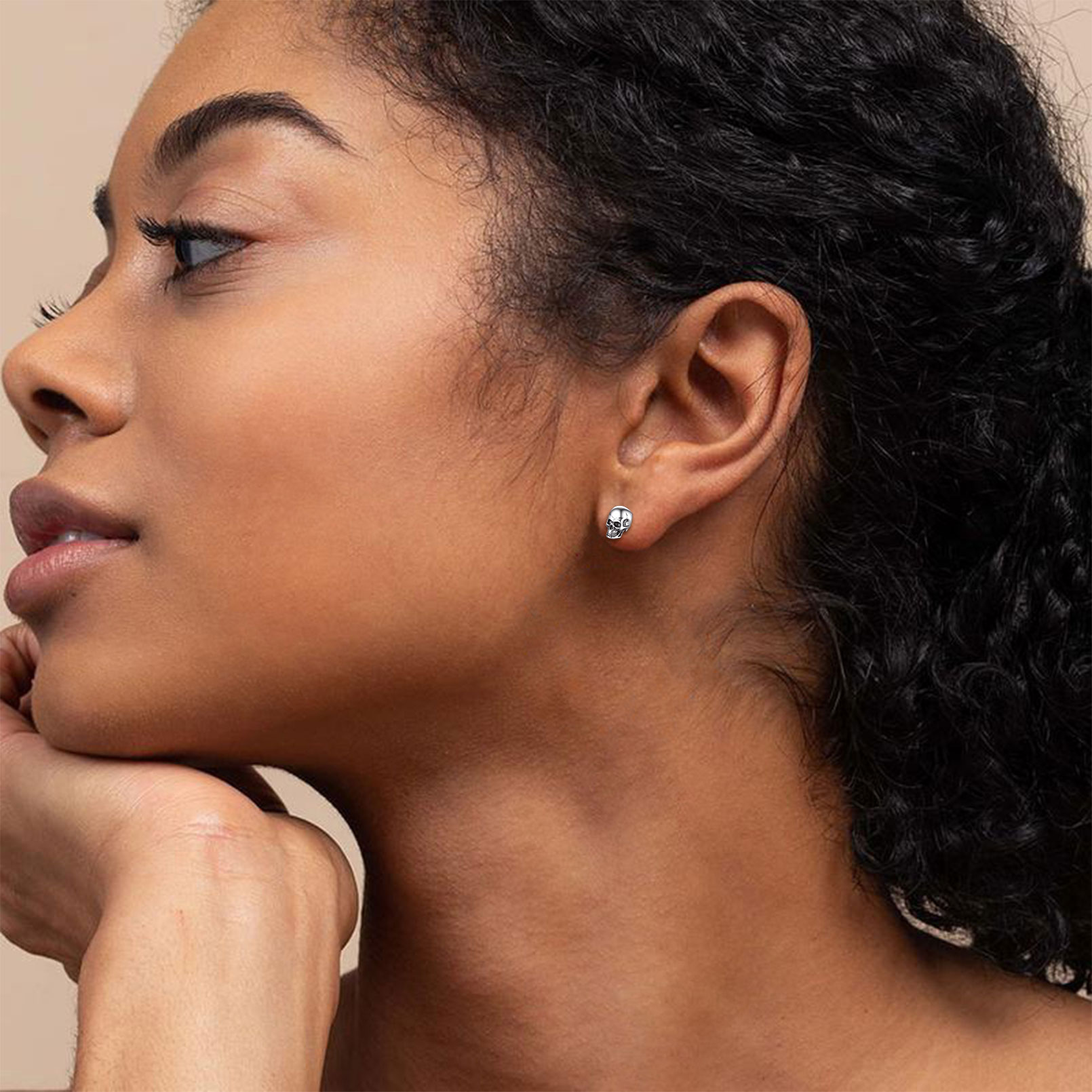 Gothic Skull Head Stud Earrings for Women, Ladies, Couples, girlfriend, wife