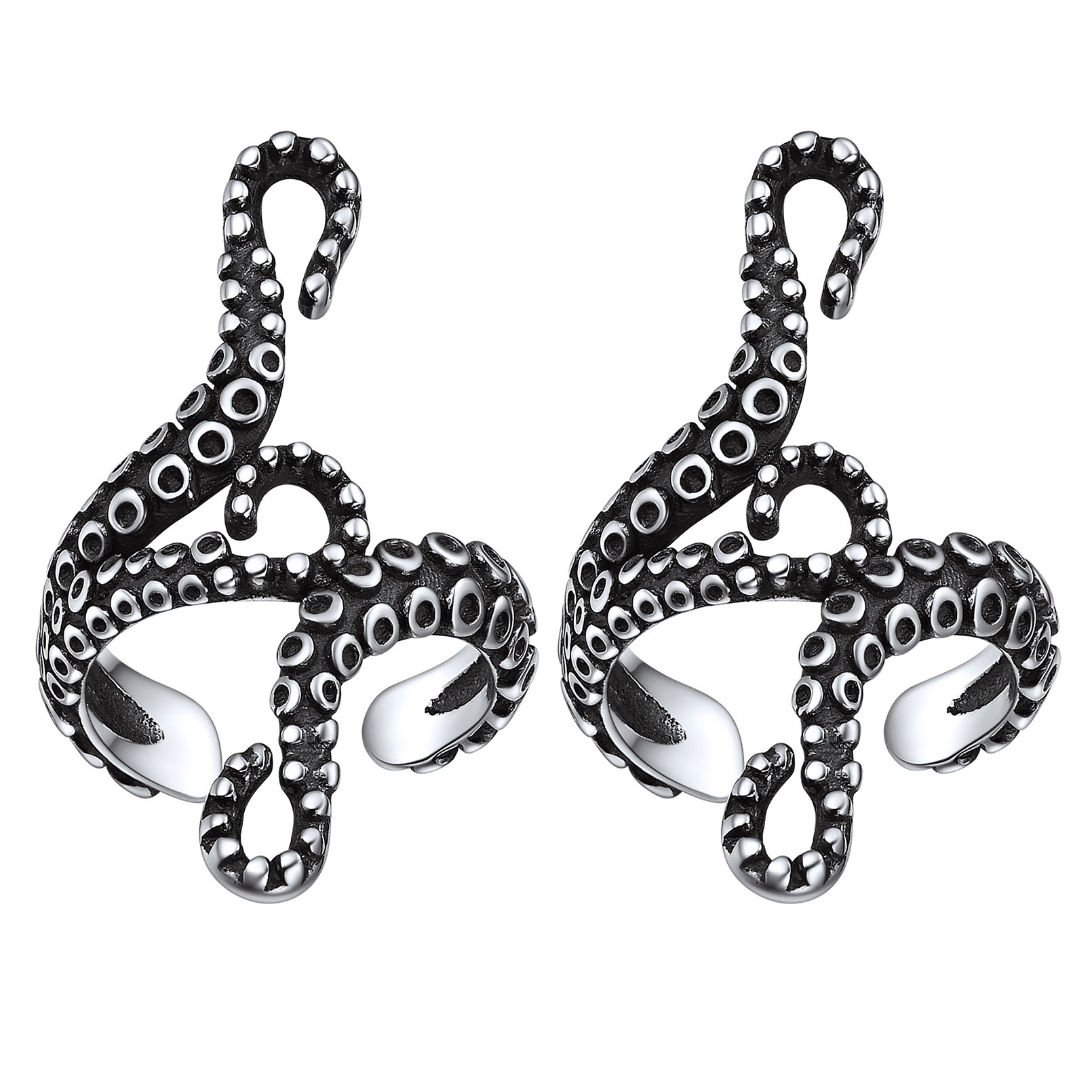 Octopus Tentacle Non-Piercing Cartilage Earrings