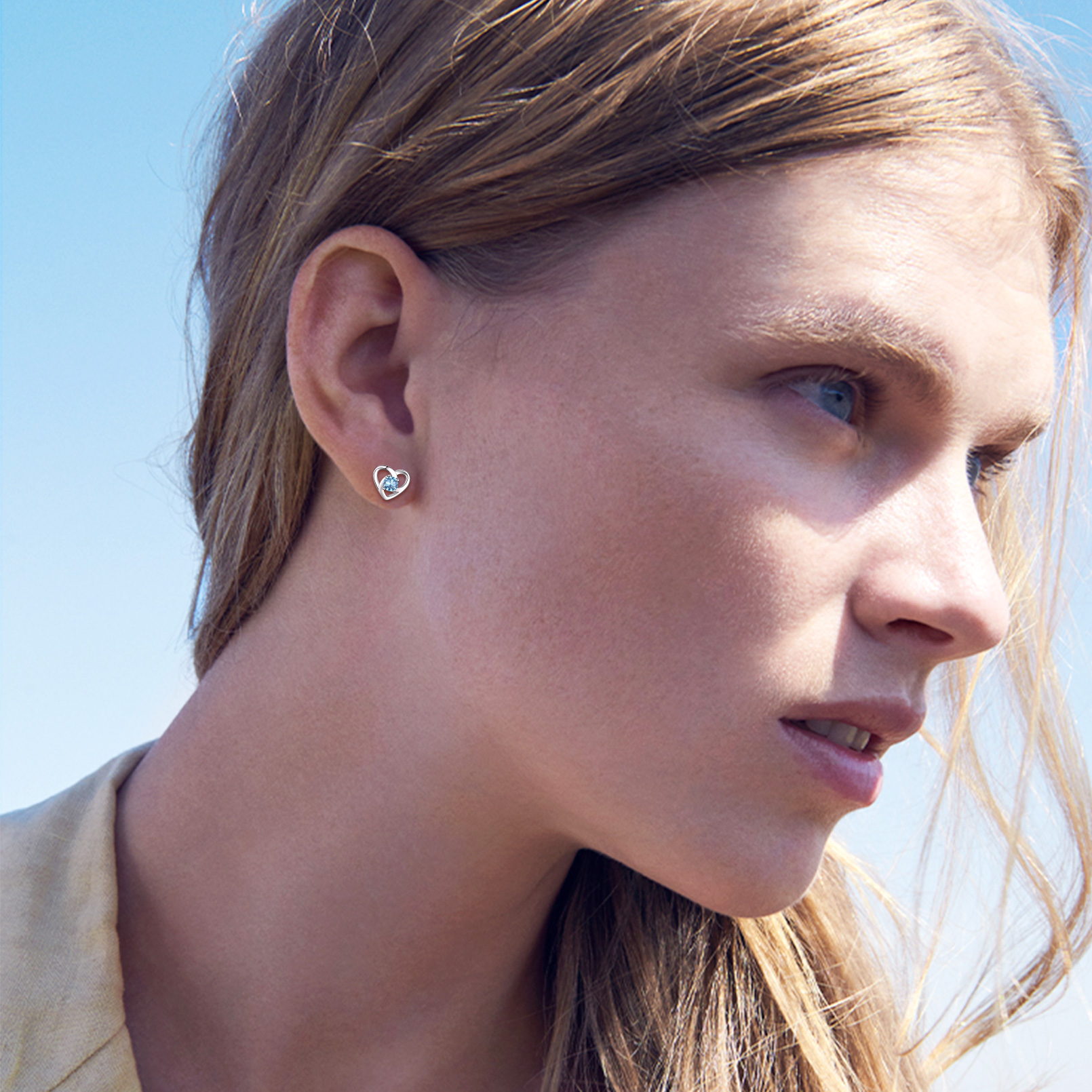 Celtic Knot Heart with Birthstone Earrings 