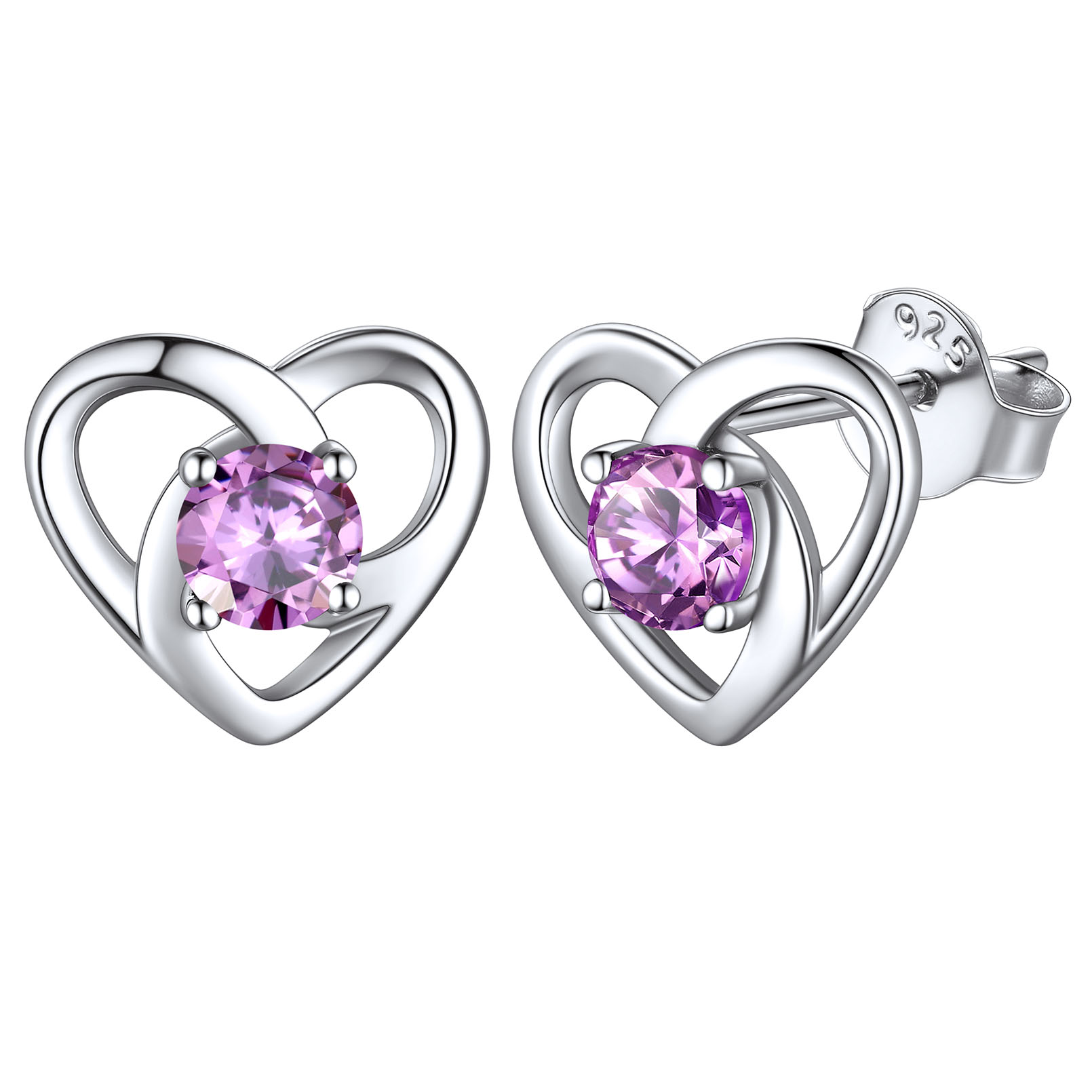 Celtic Knot Heart with June Birthstone Earrings