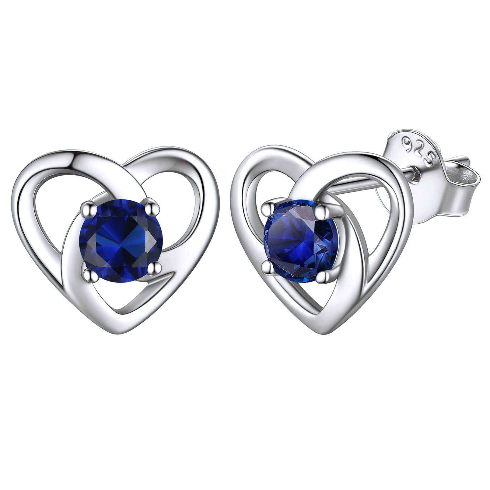 Celtic Knot Heart with September Birthstone Earrings