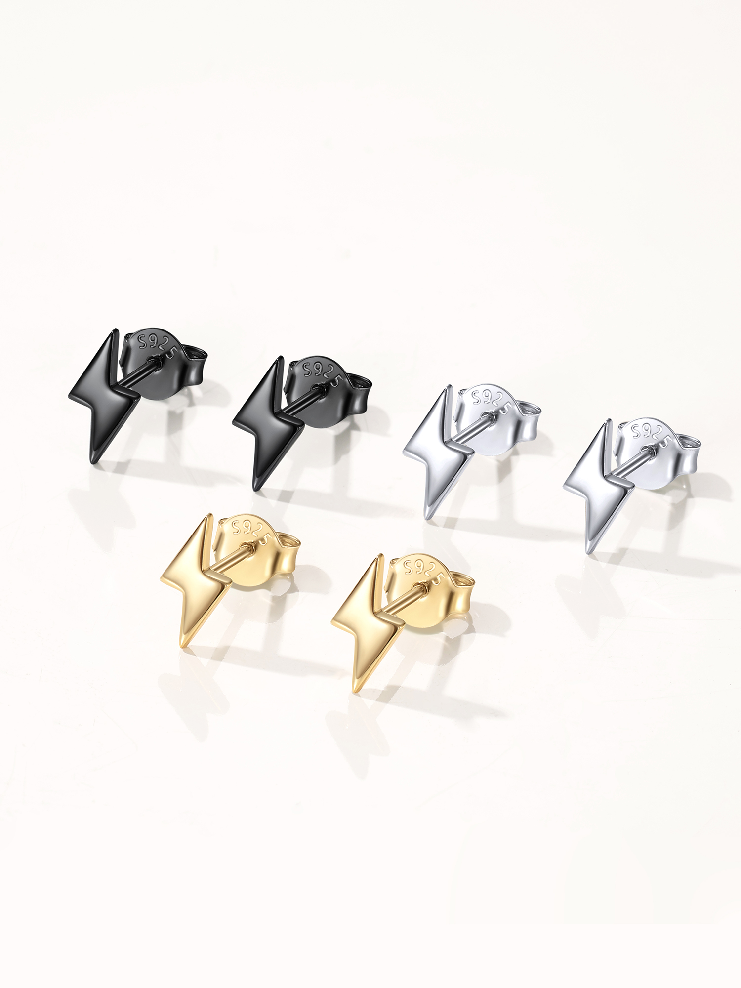 Lightning Studs Earrings in Different Colors