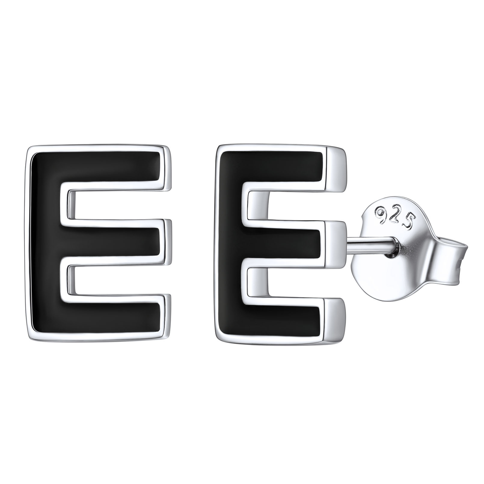 3D Initials Letter Studs Earrings