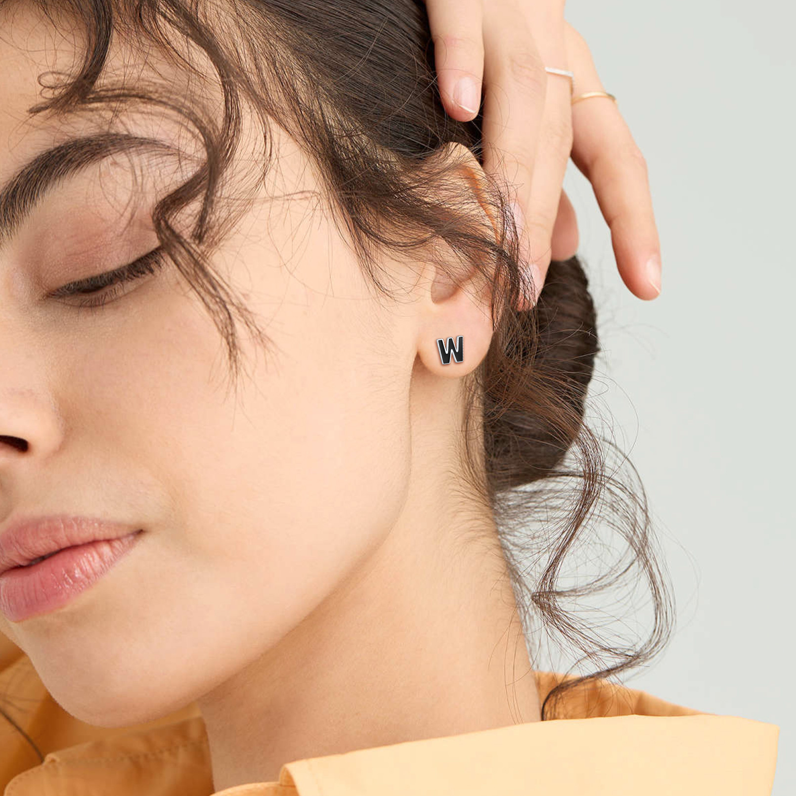 3D Initials Letter Studs Earrings for Women, Ladies, Mother, Friends, girlfriend