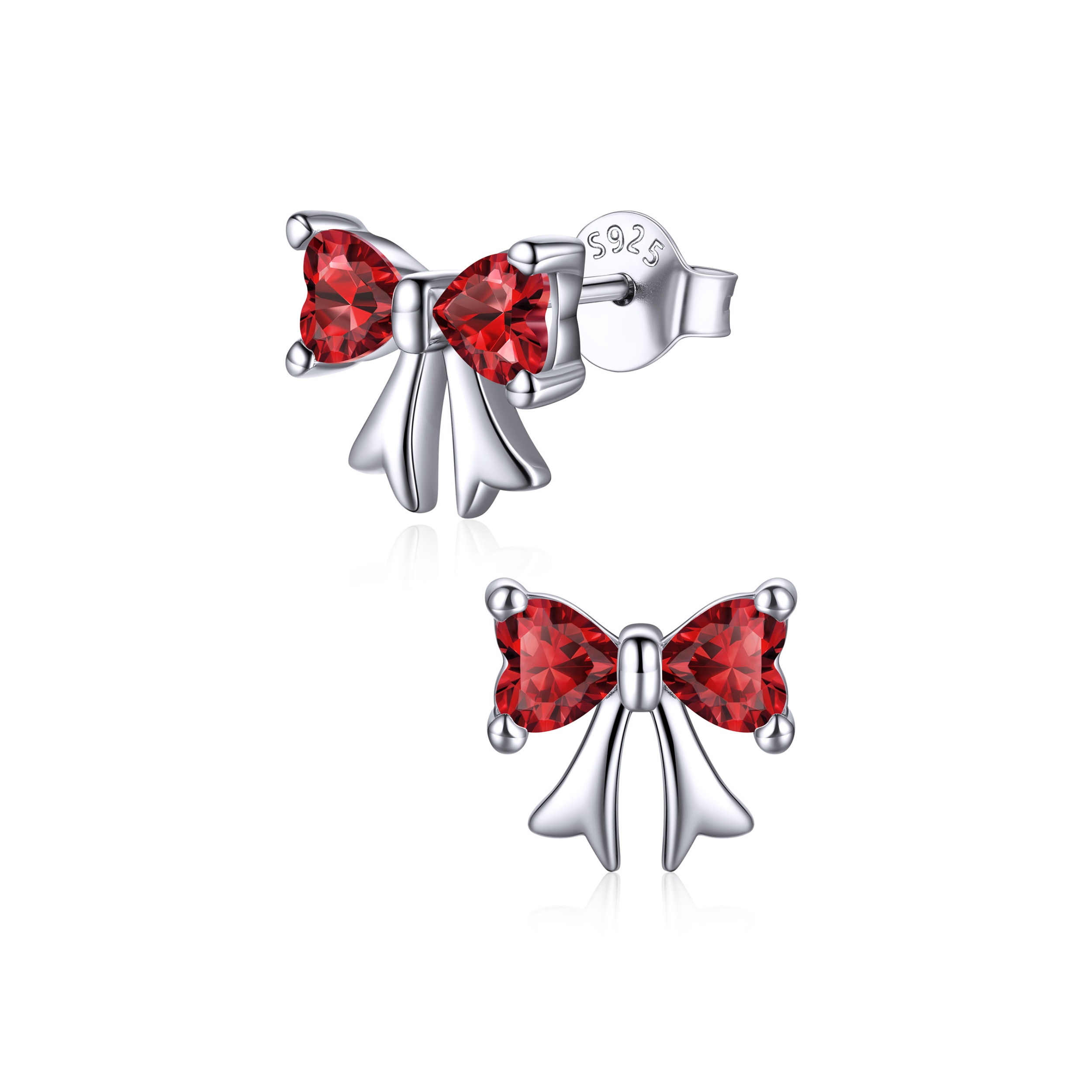 Birthstone Bow Earrings 