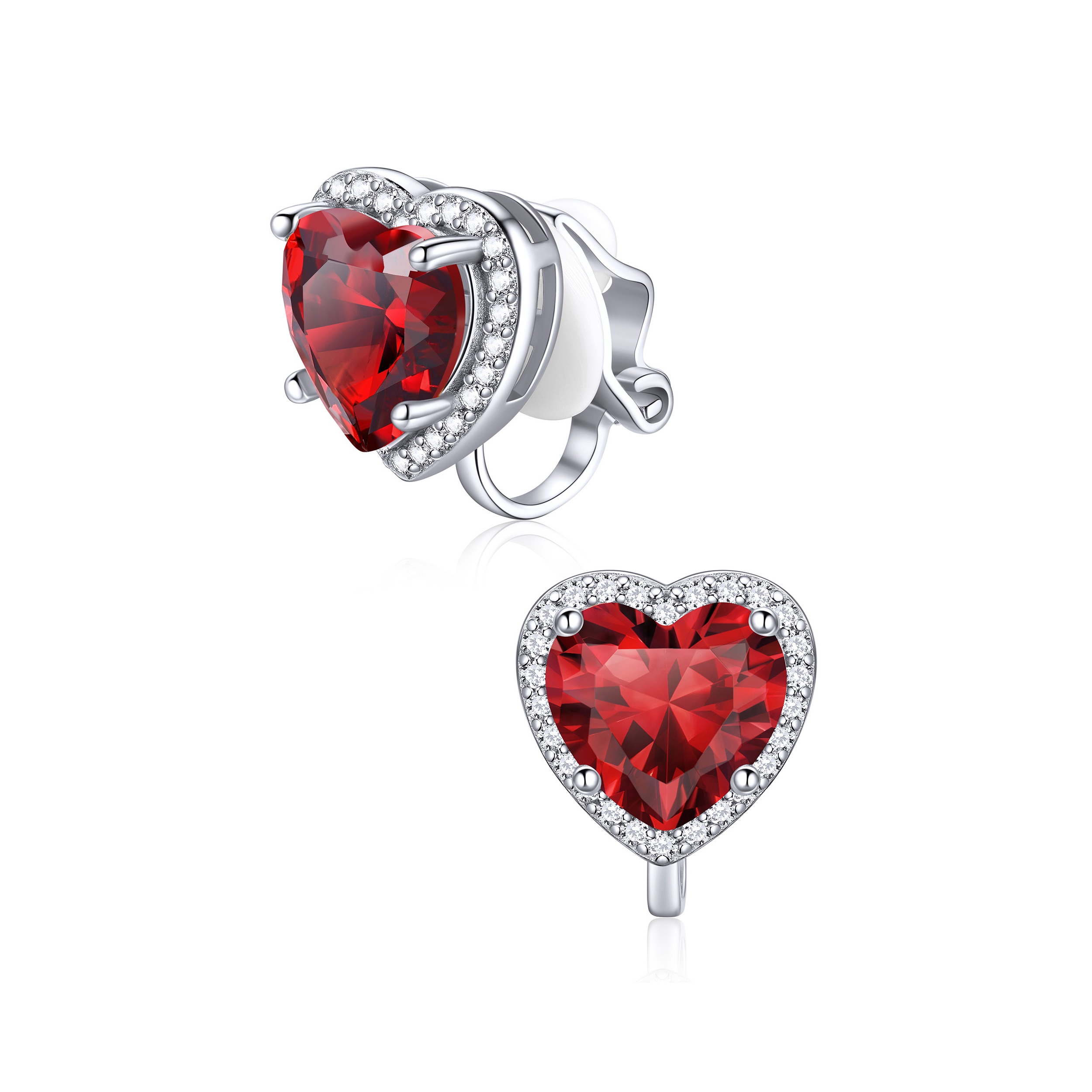 Hypoallergenic Birthstone Clip On Earrings