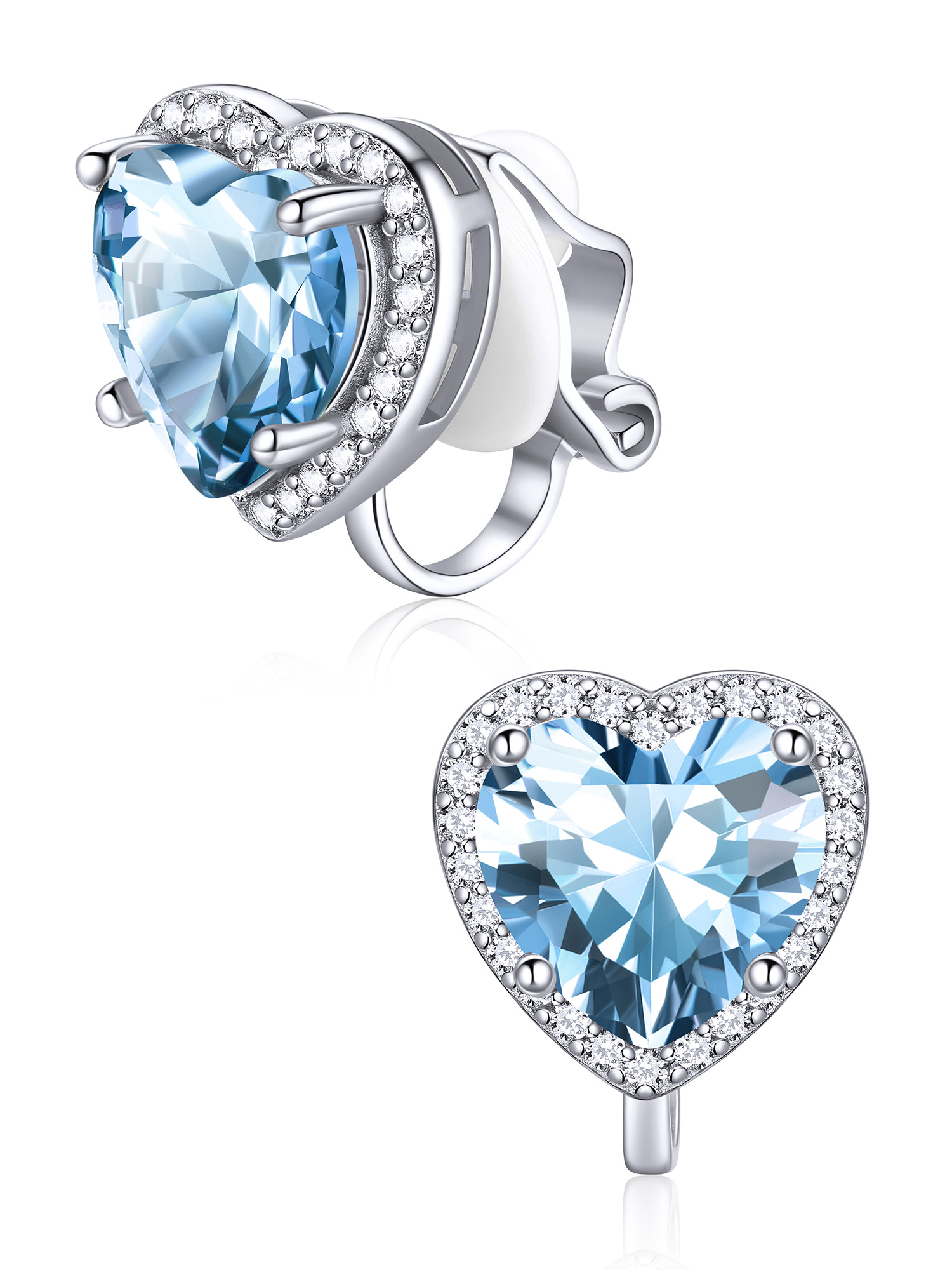 Hypoallergenic Birthstone Clip On Earrings