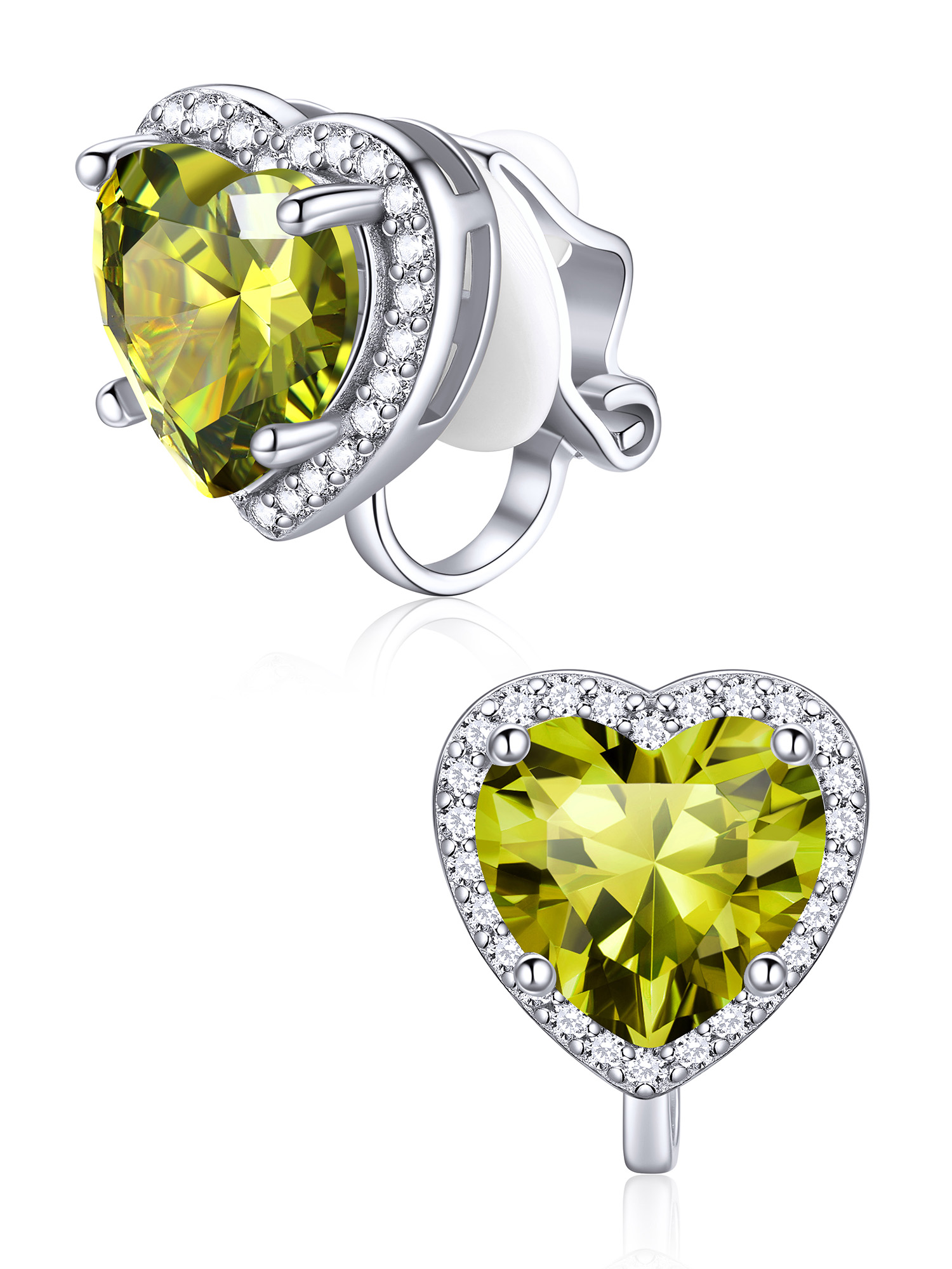 Hypoallergenic Birthstone Clip On Earrings