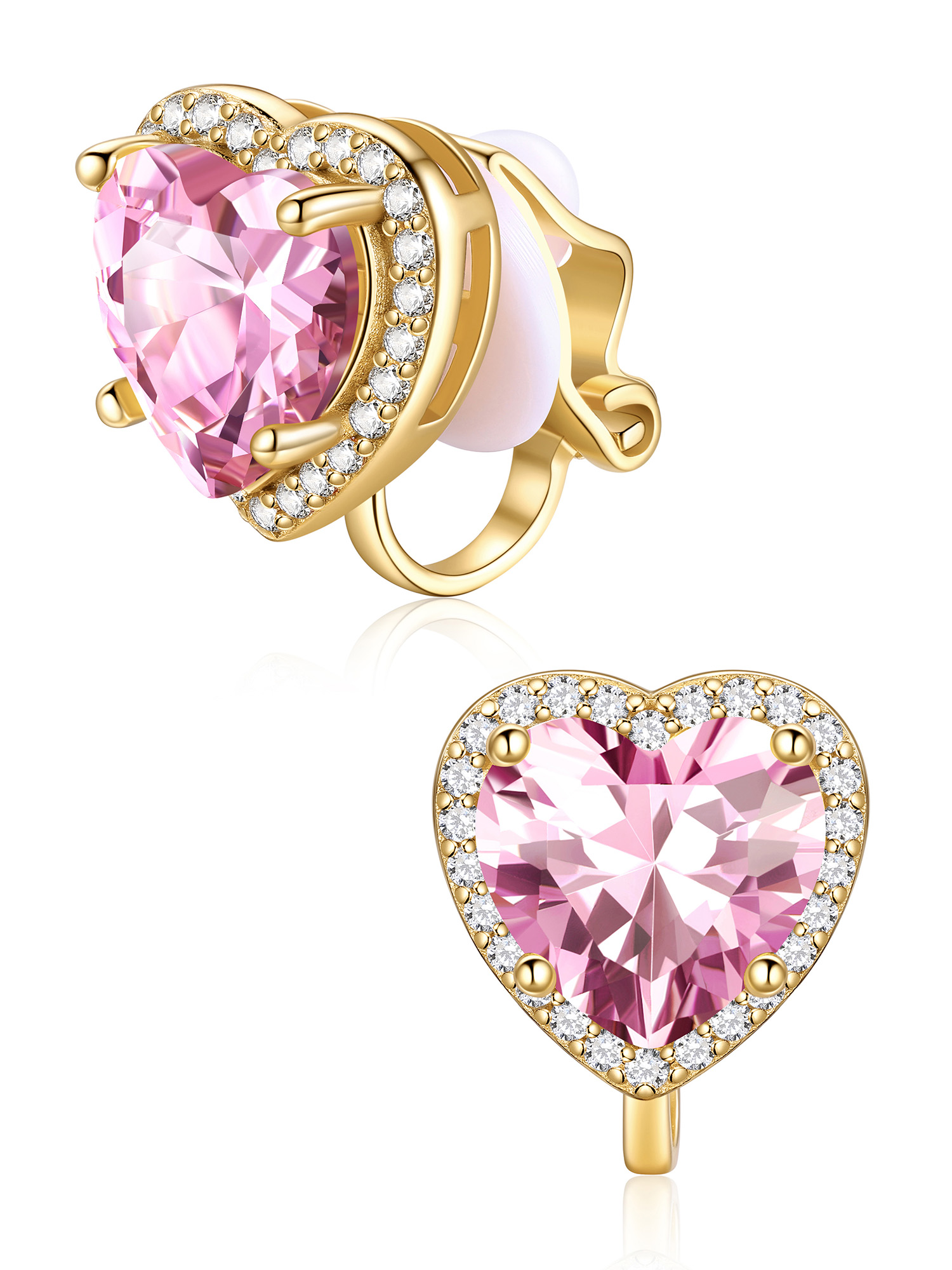 Hypoallergenic Birthstone Clip On Earrings