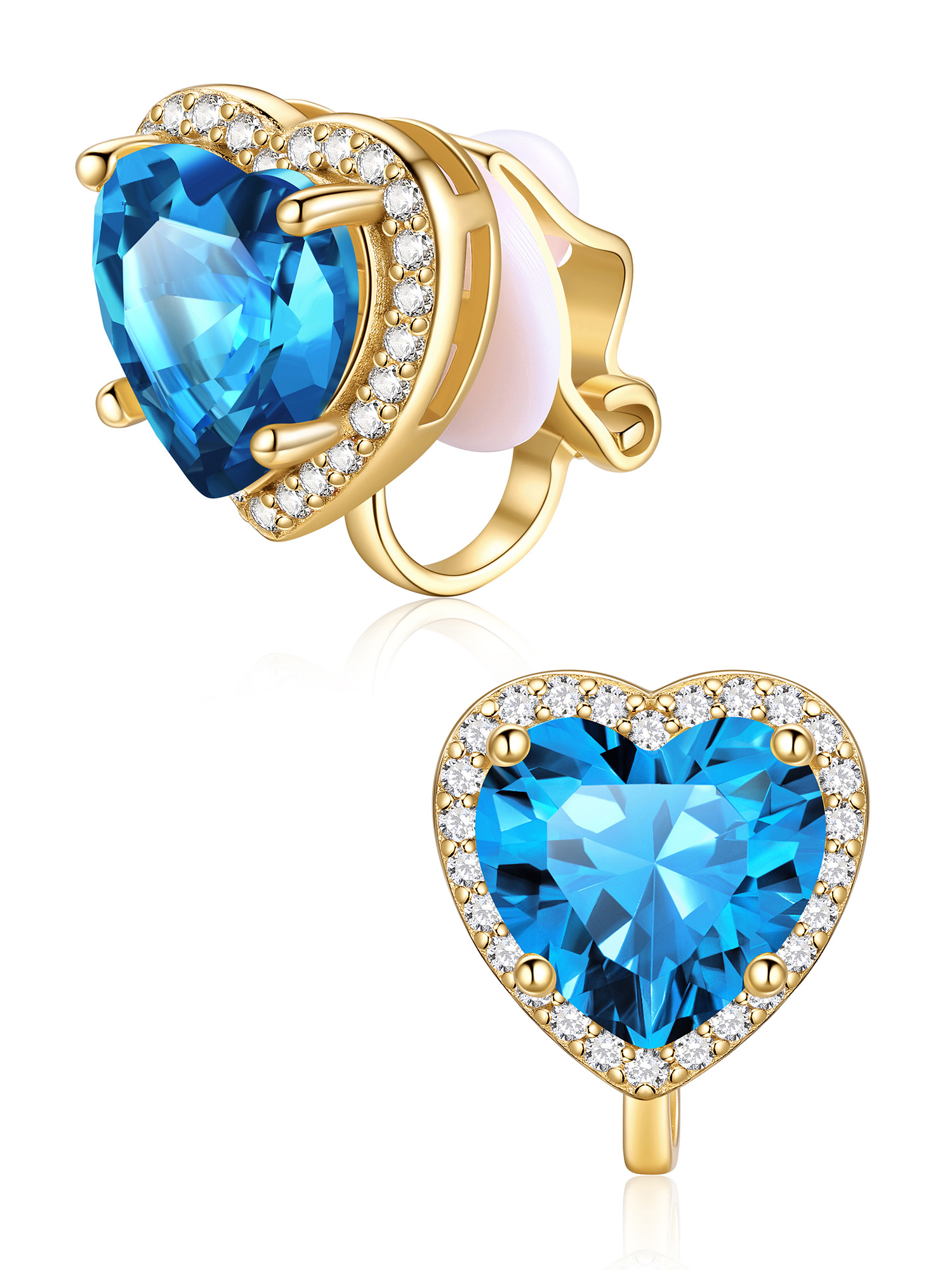 Hypoallergenic Birthstone Clip On Earrings