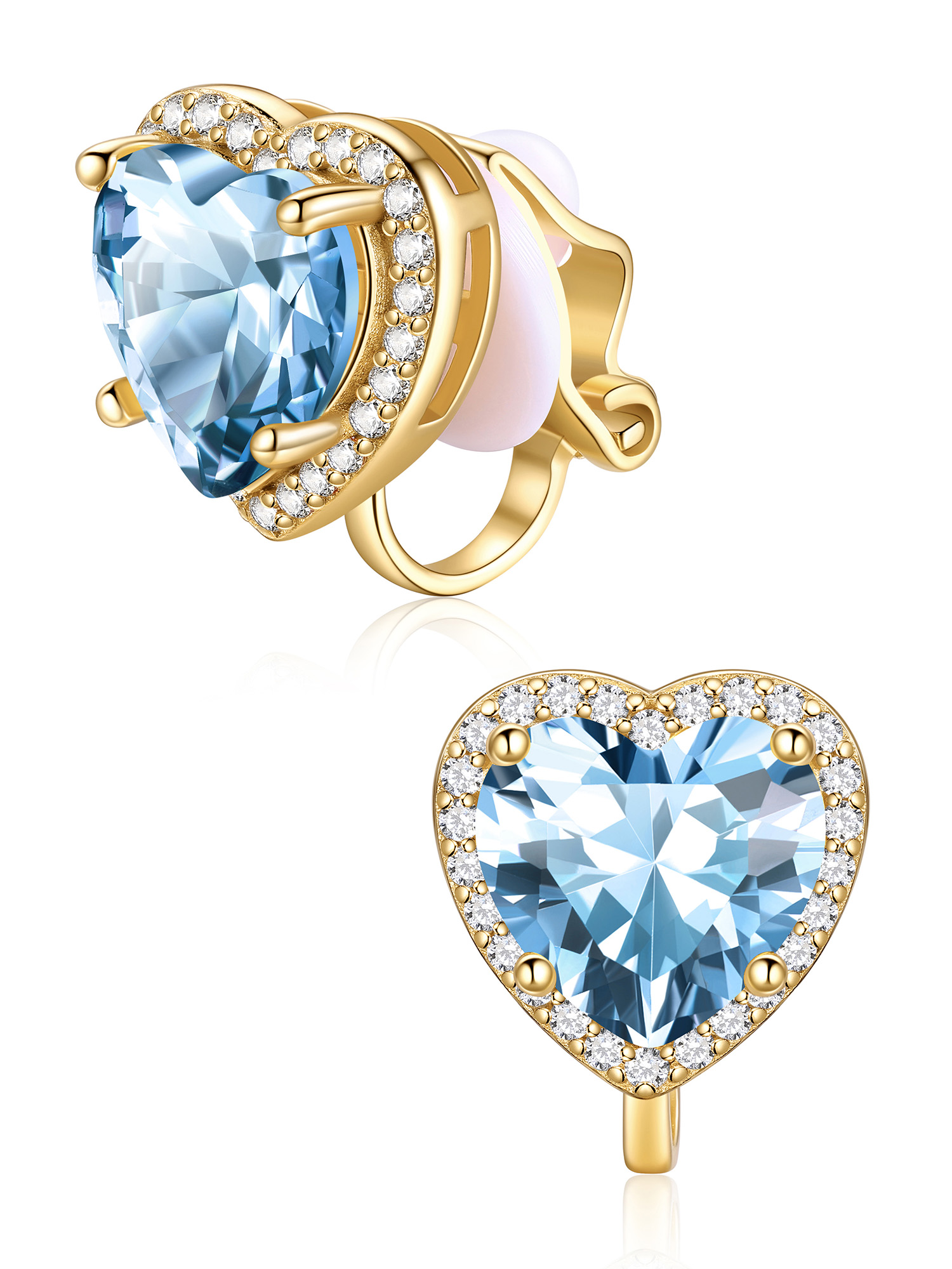 Hypoallergenic Birthstone Clip On Earrings