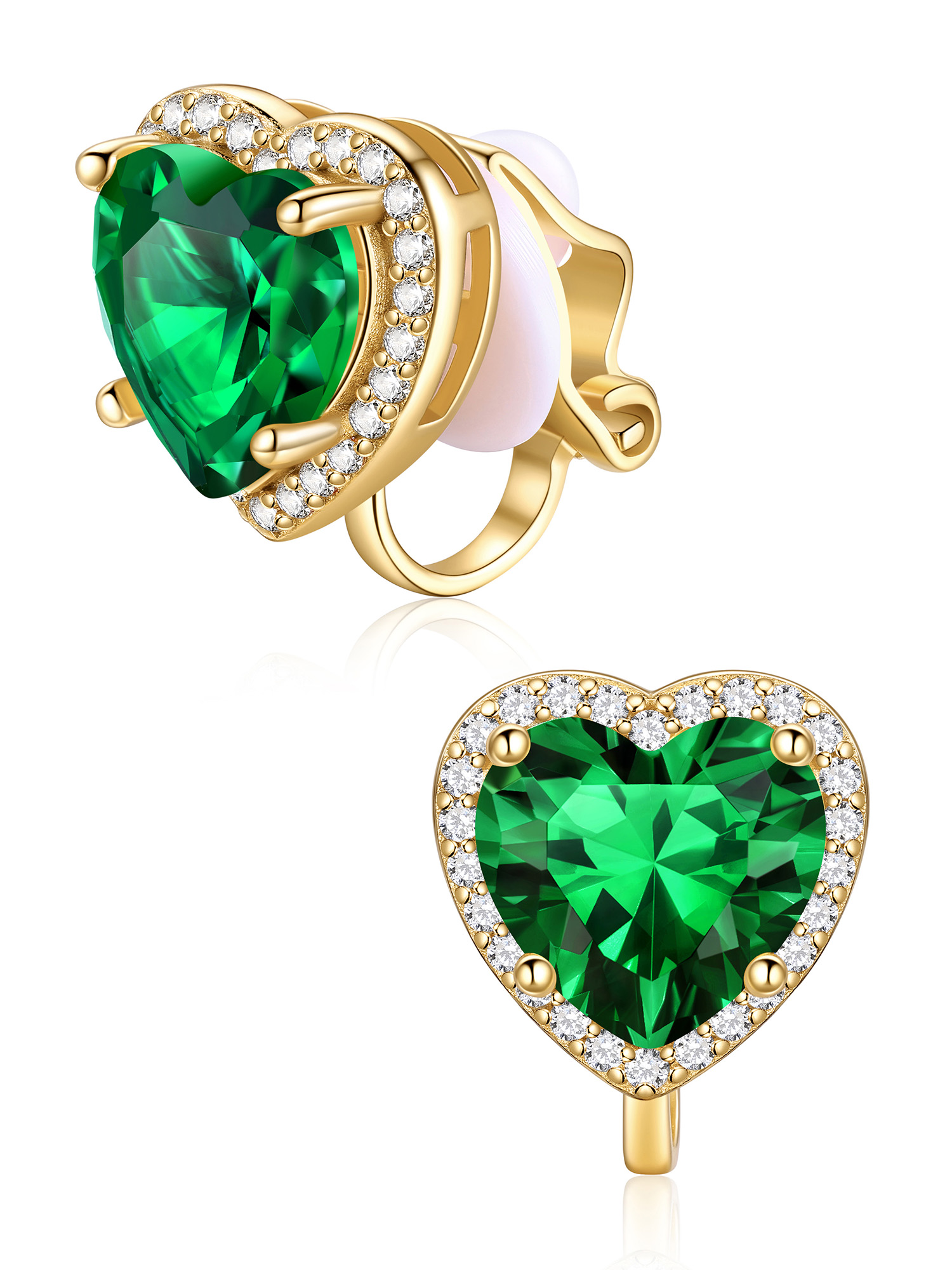 Hypoallergenic Birthstone Clip On Earrings