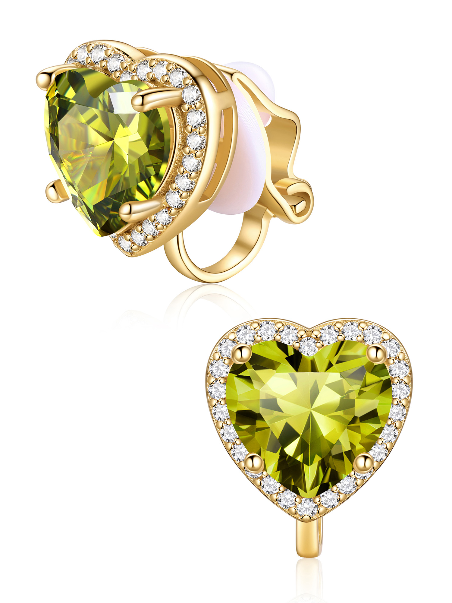 Hypoallergenic Birthstone Clip On Earrings