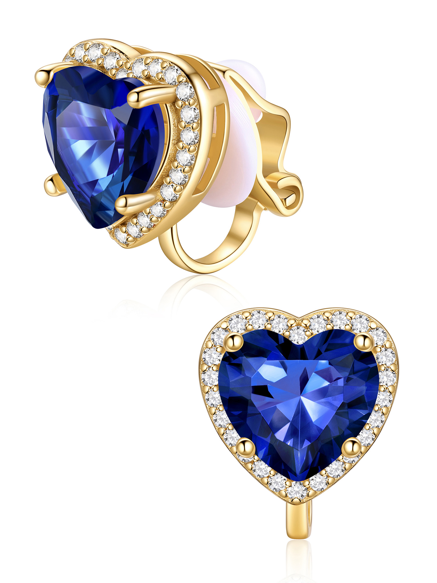 Hypoallergenic Birthstone Clip On Earrings