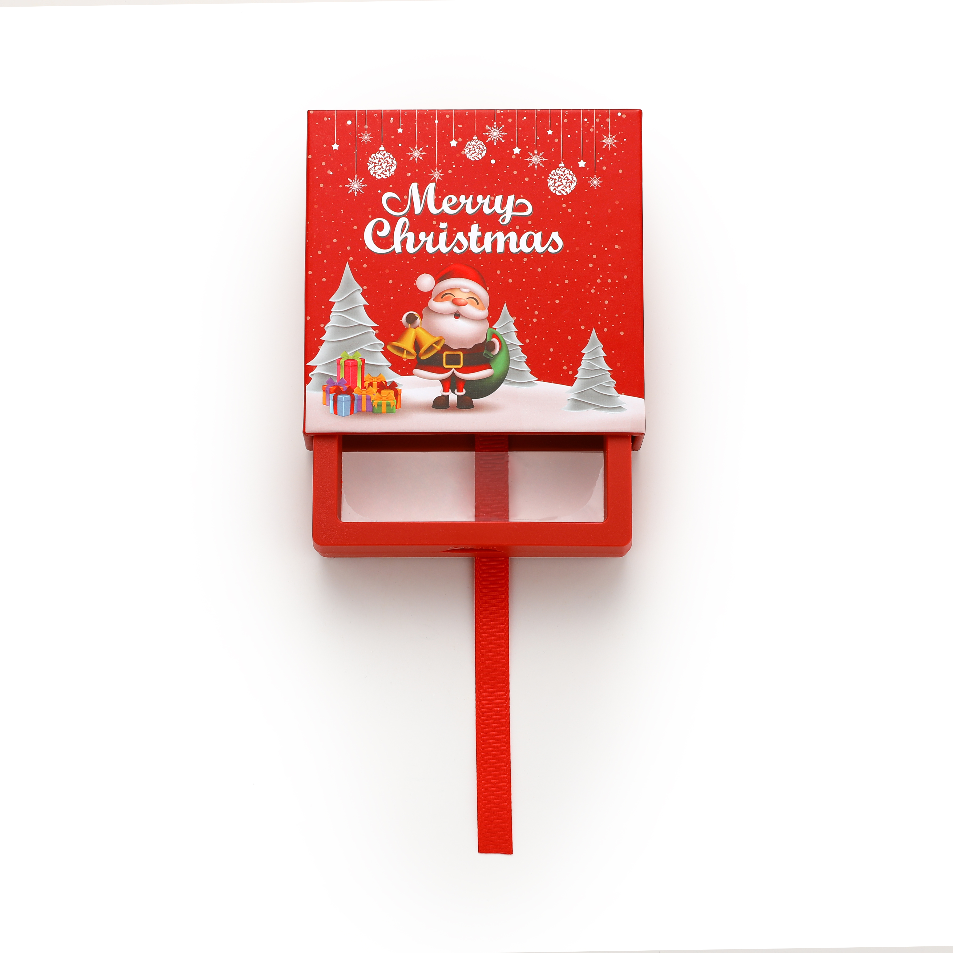 ChicSilver Christmas Jewelry Gift Box-Pull-up Box-Red