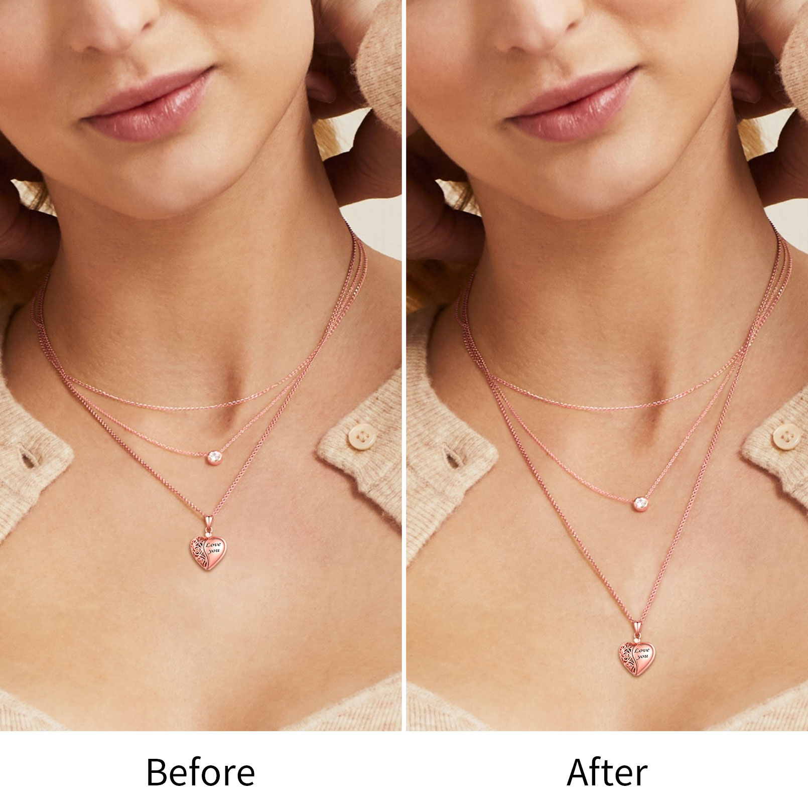 2Pcs Necklace Extenders with Double Lobster Clasp for Women/Ladies/Men/Mother/Father/Friends/Couples/girlfriend/teenager