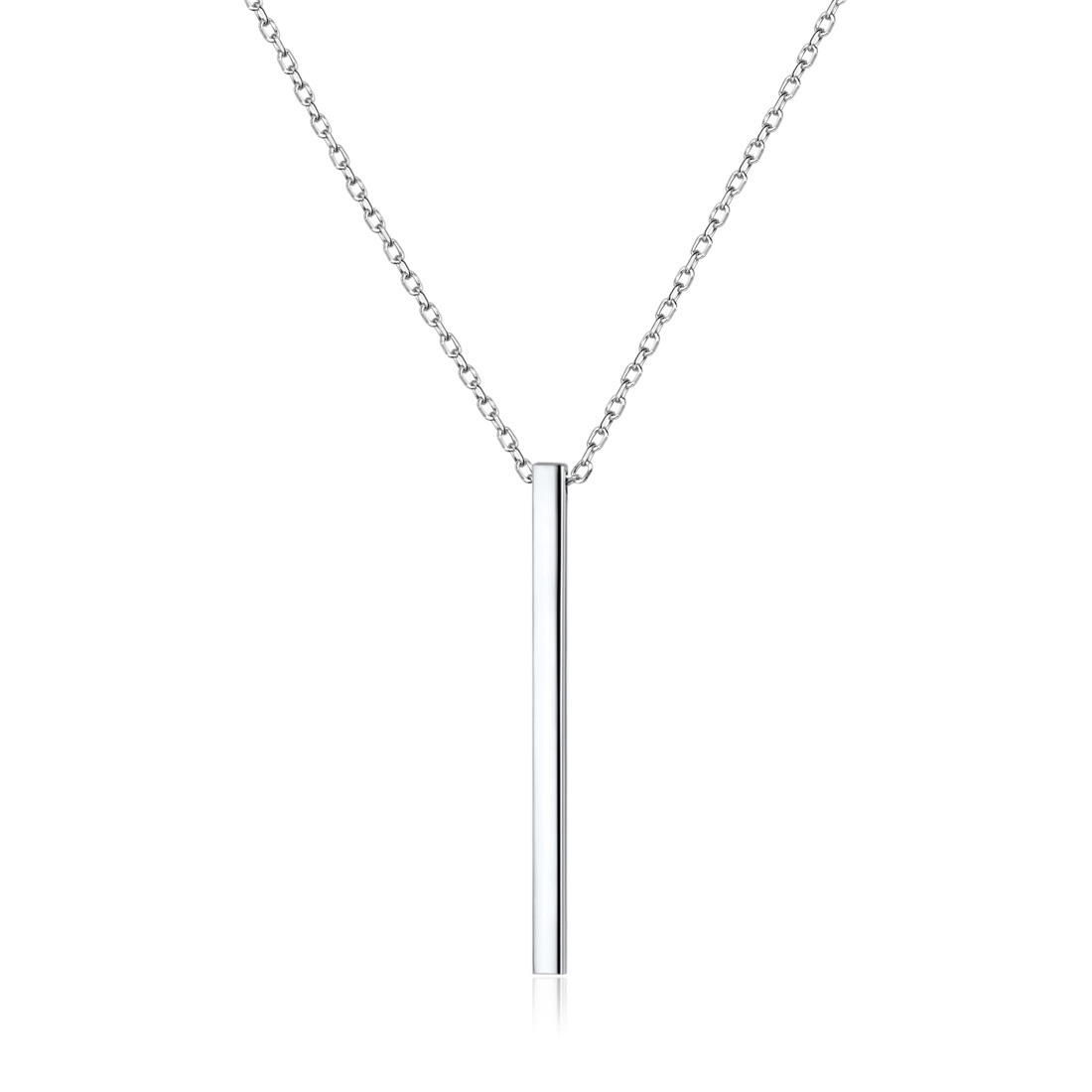 Y Layer Minimalist Vertical Bar Long Lariat Chain Pendant Necklace