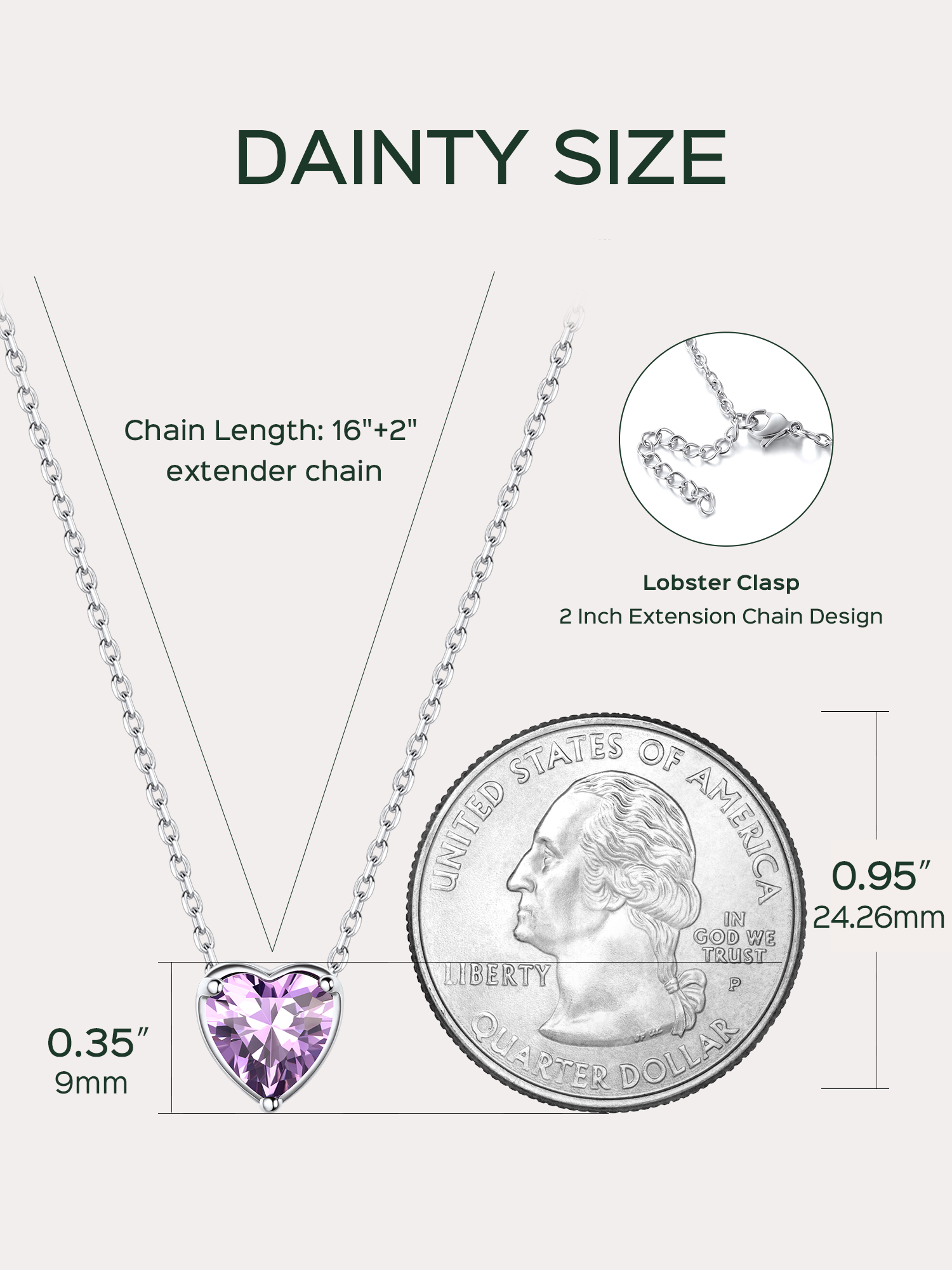 Heart Cut Created Birthstone Pendant Necklace for women, june birthstone, Alexandrite Jewelry, Gemini Birthstone, Cancer Birthstone, birthstone jewelry, gift idea