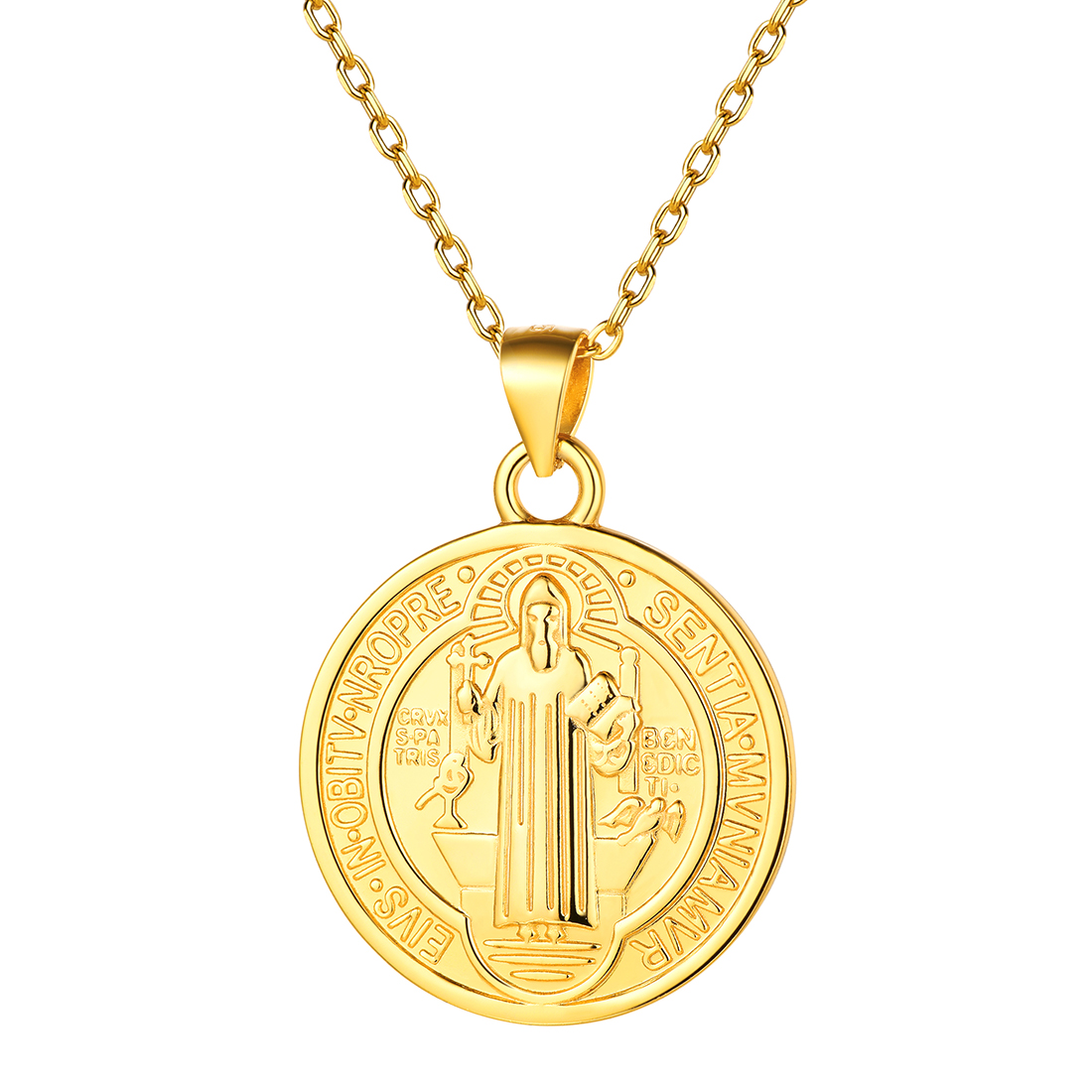 Saint Benedict Michael Medal Necklace
