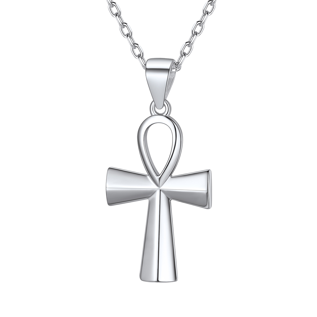 Ancient Egyptian Coptic Ankh Cross Religious Pendant Necklace