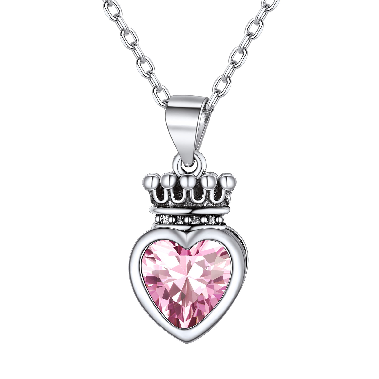 Crown & Heart Necklace