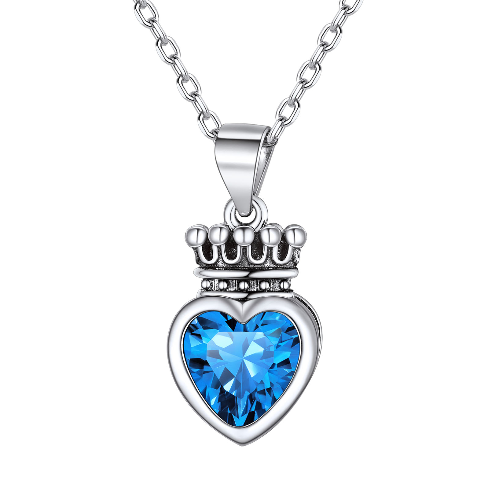 Crown & Heart Necklace