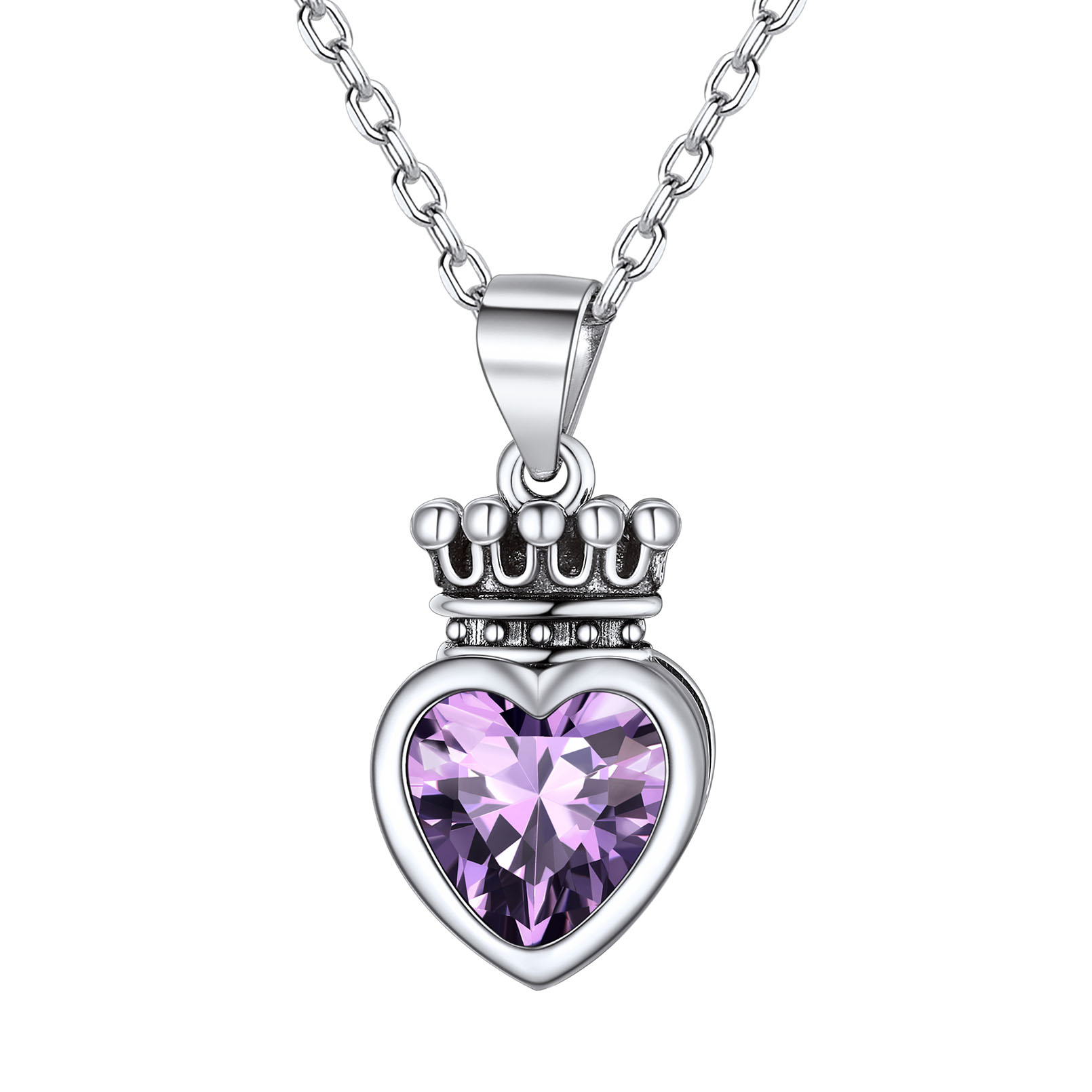 Crown & Heart Necklace