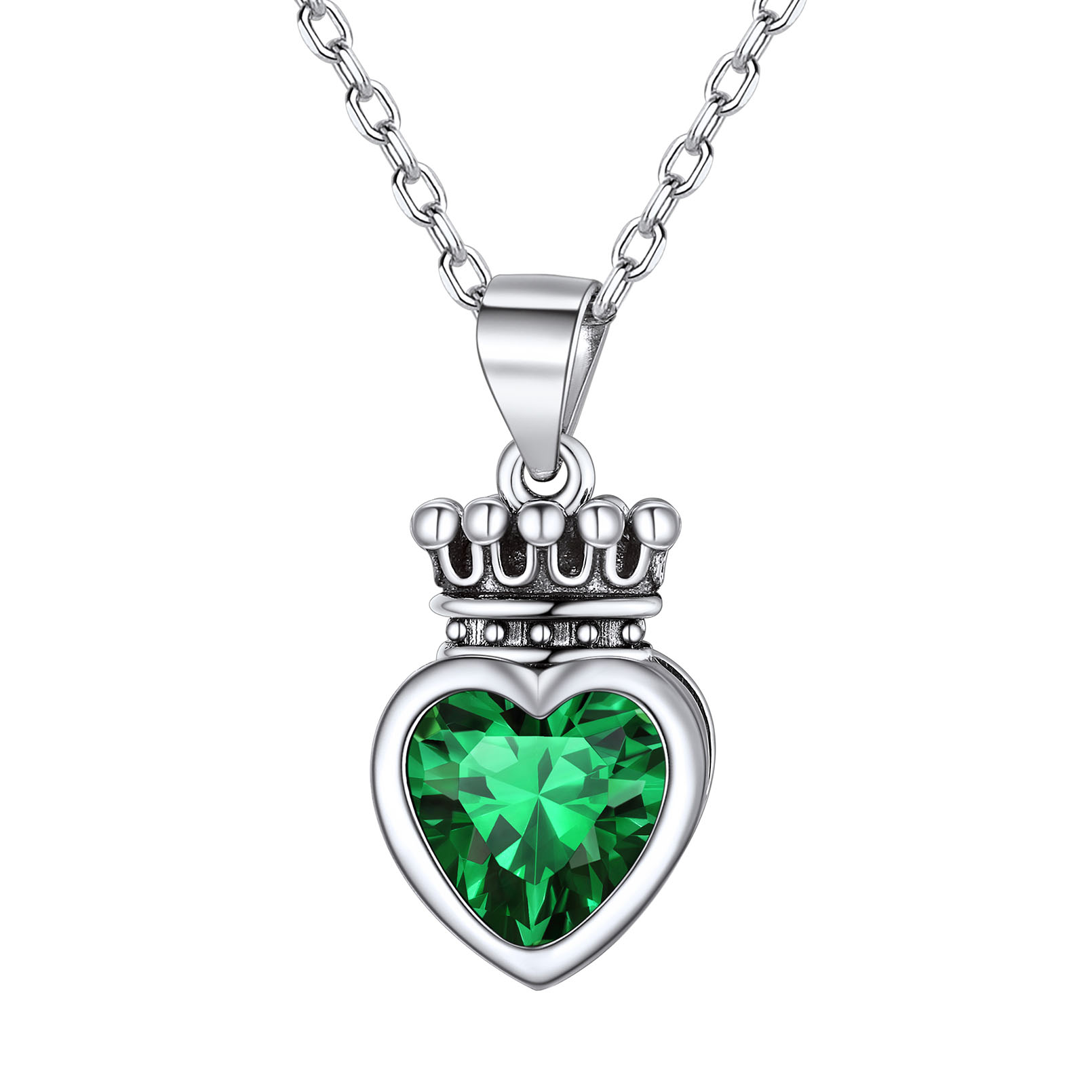 Crown & Heart Necklace