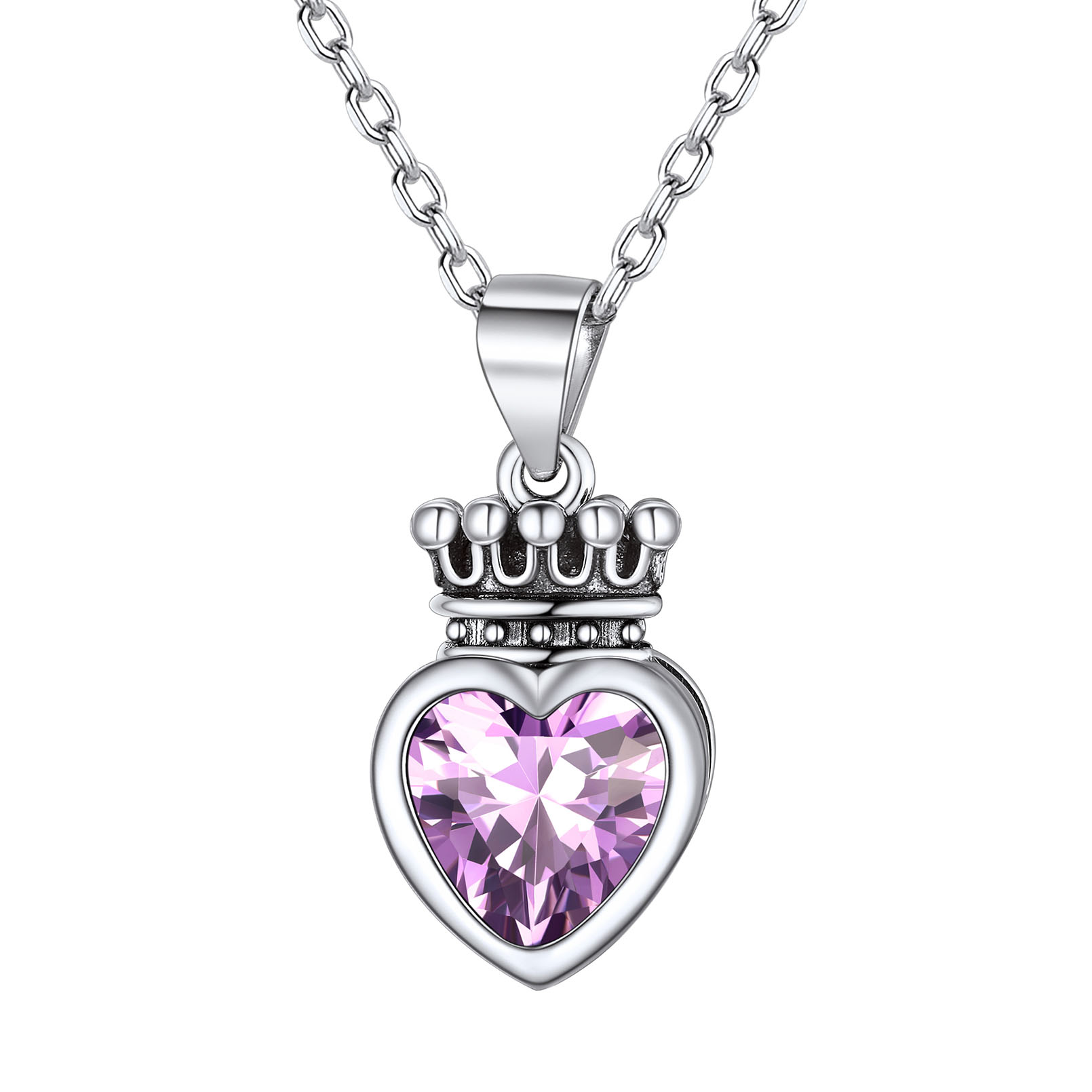 Crown & Heart Necklace