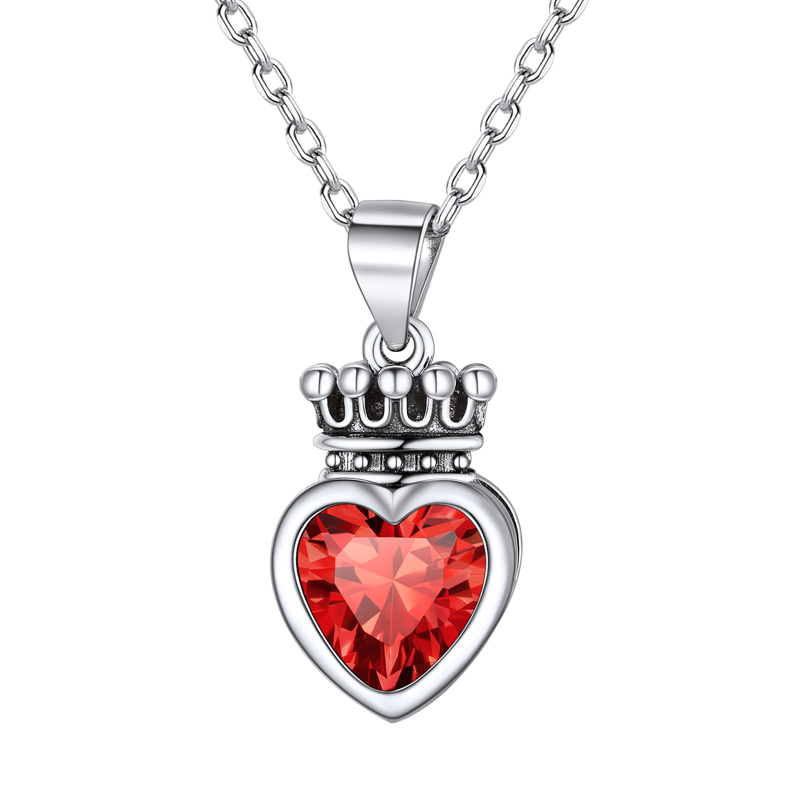Crown & Heart Necklace