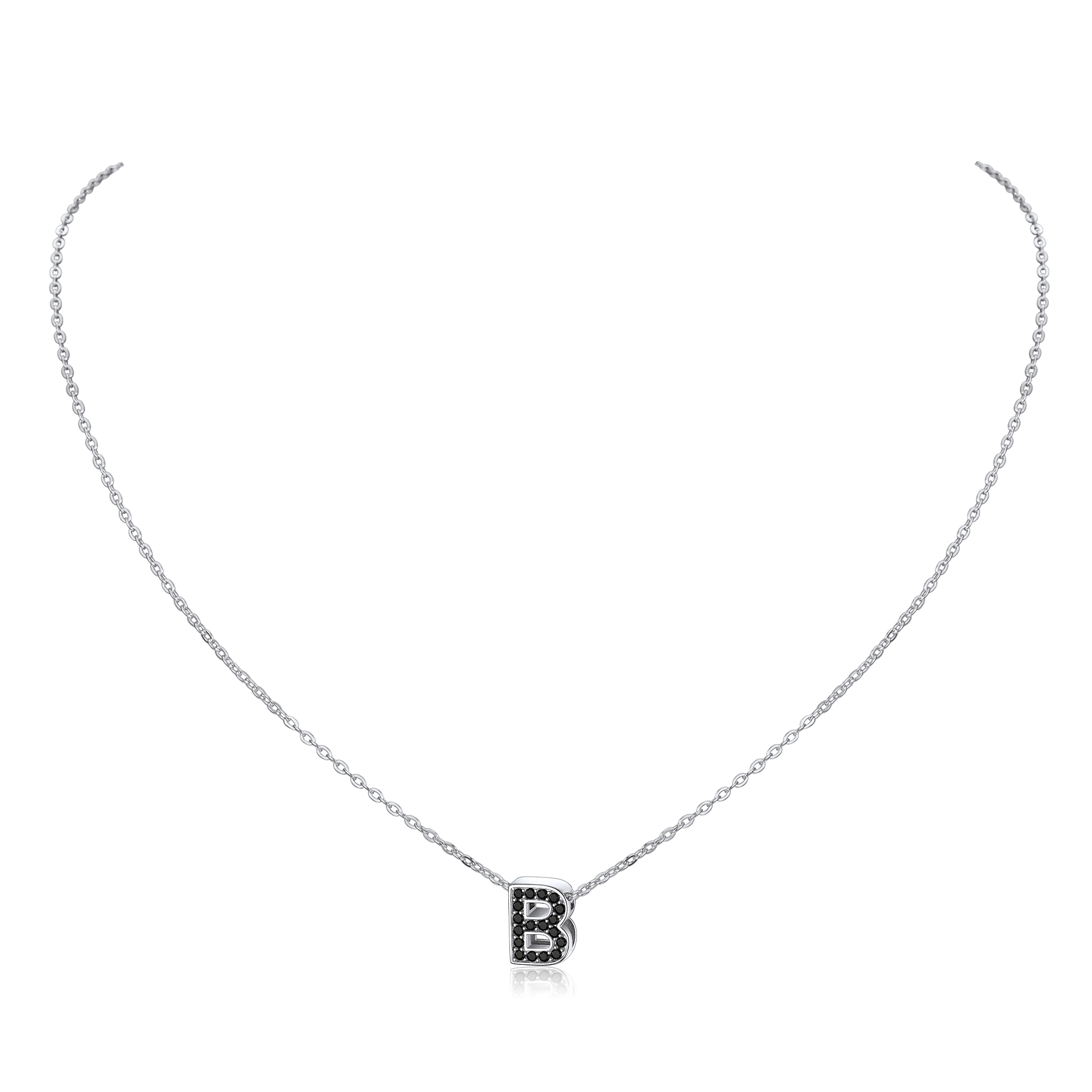 Cubic Zirconia Initial Necklace