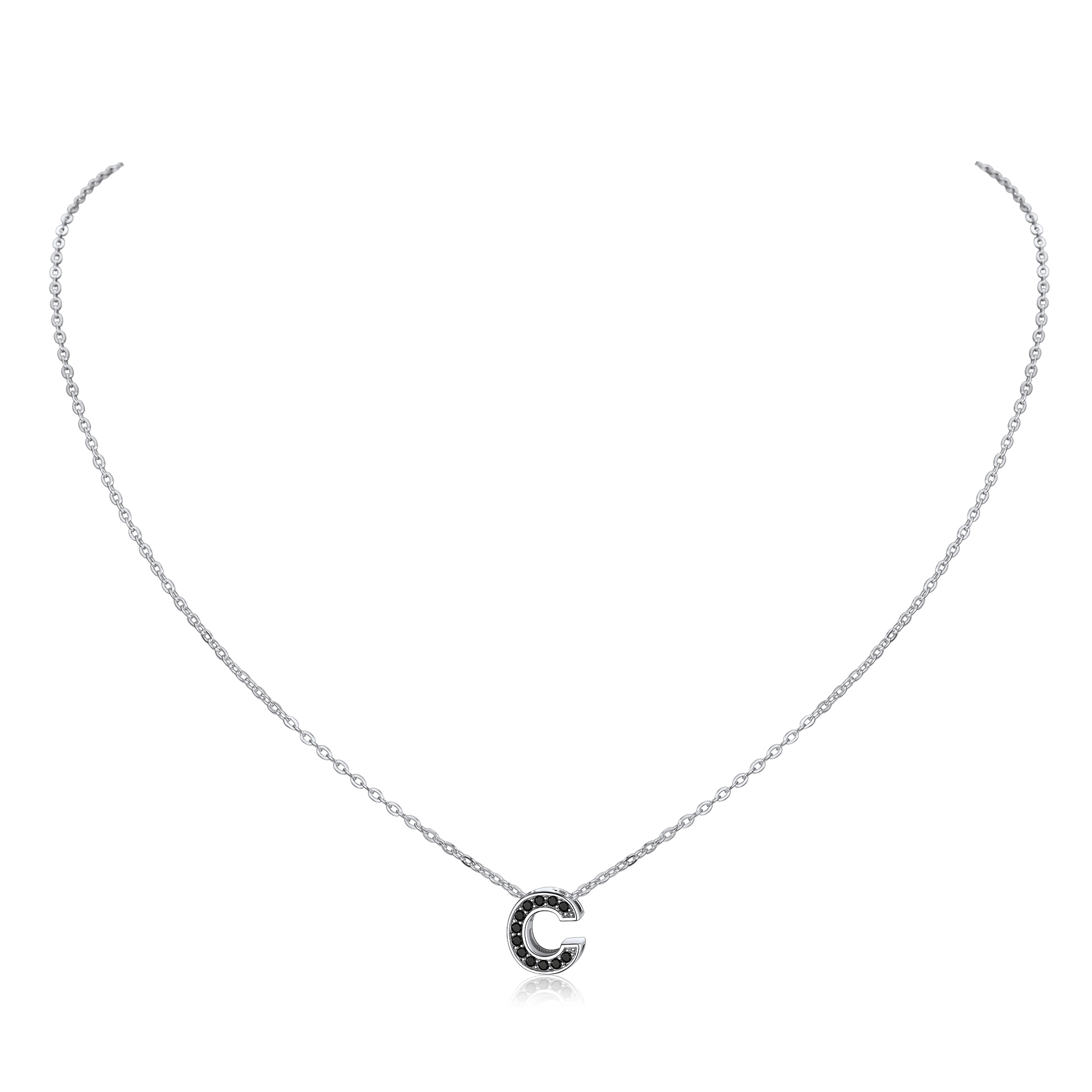 Cubic Zirconia Initial Necklace