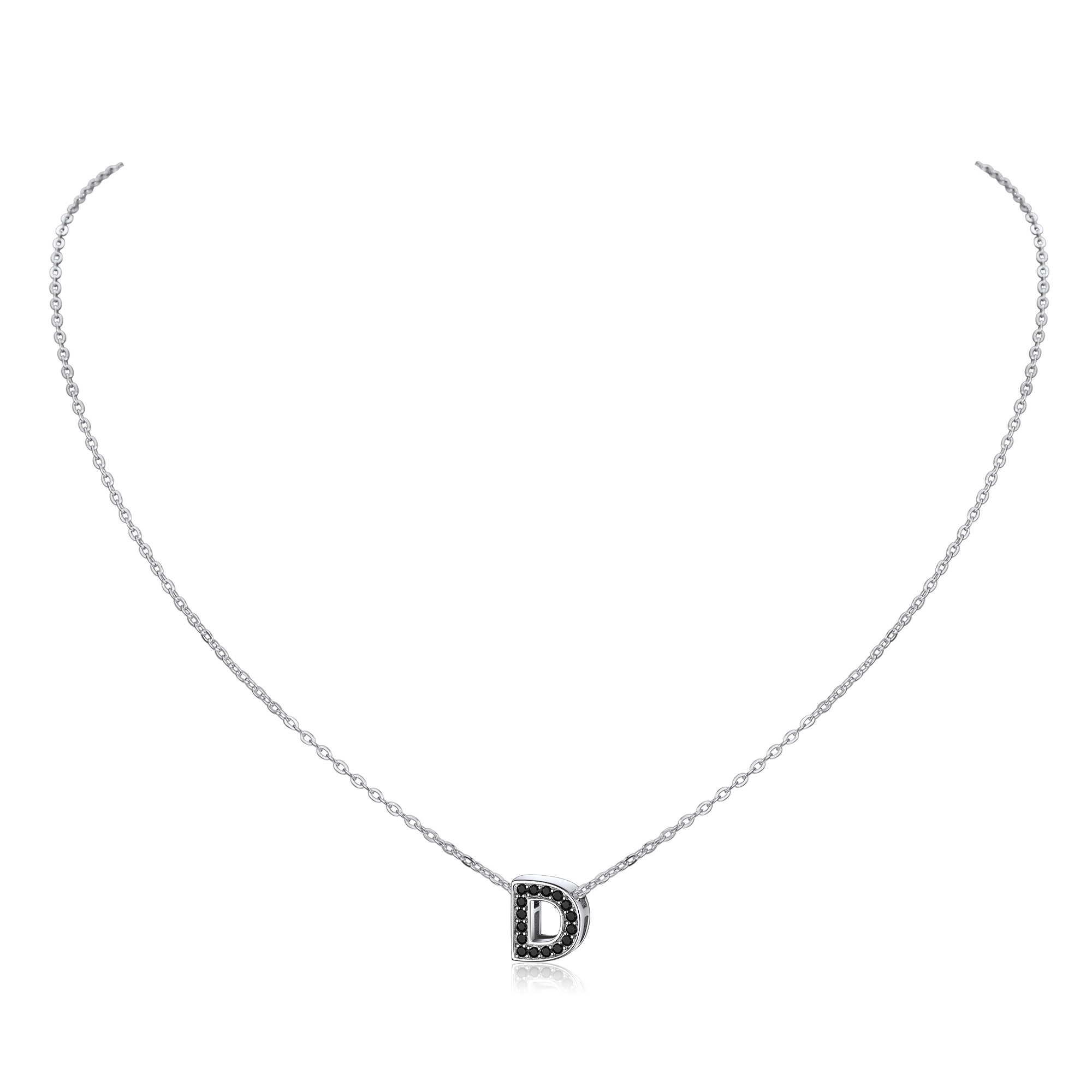 Cubic Zirconia Initial Necklace