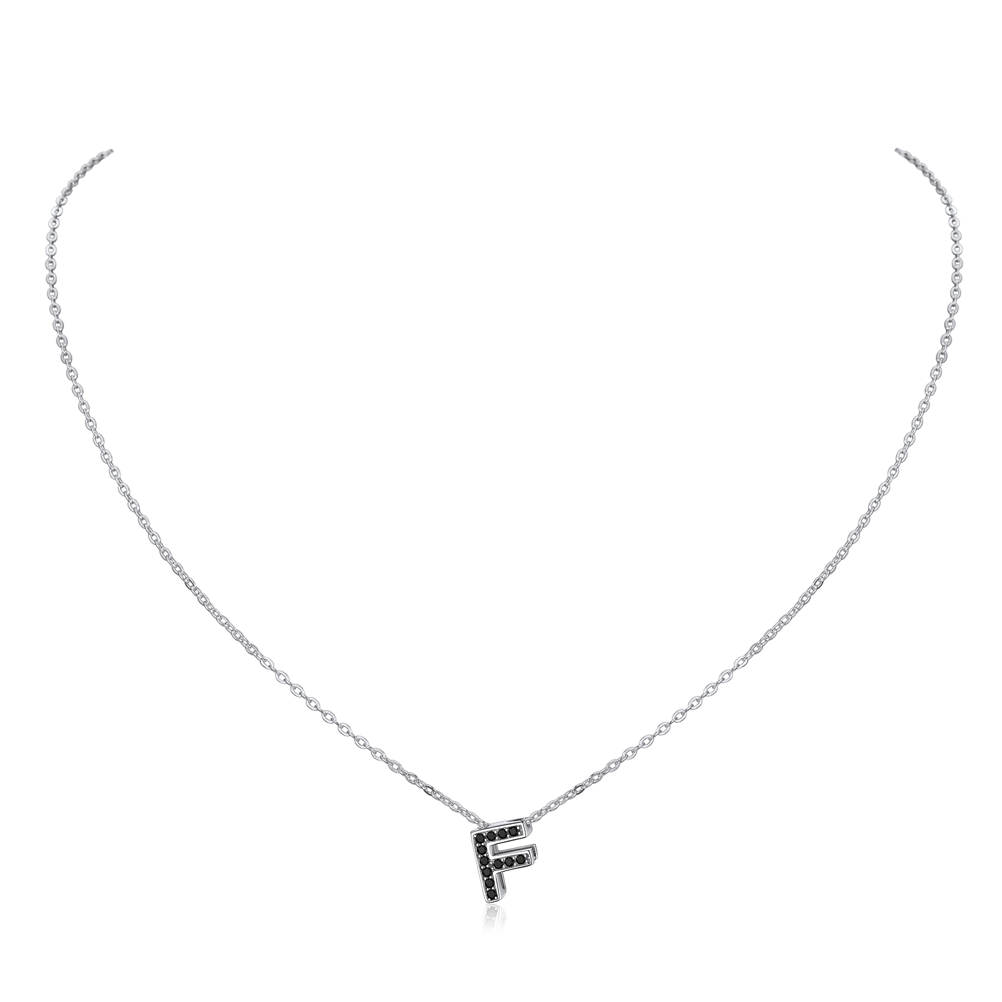 Cubic Zirconia Initial Necklace