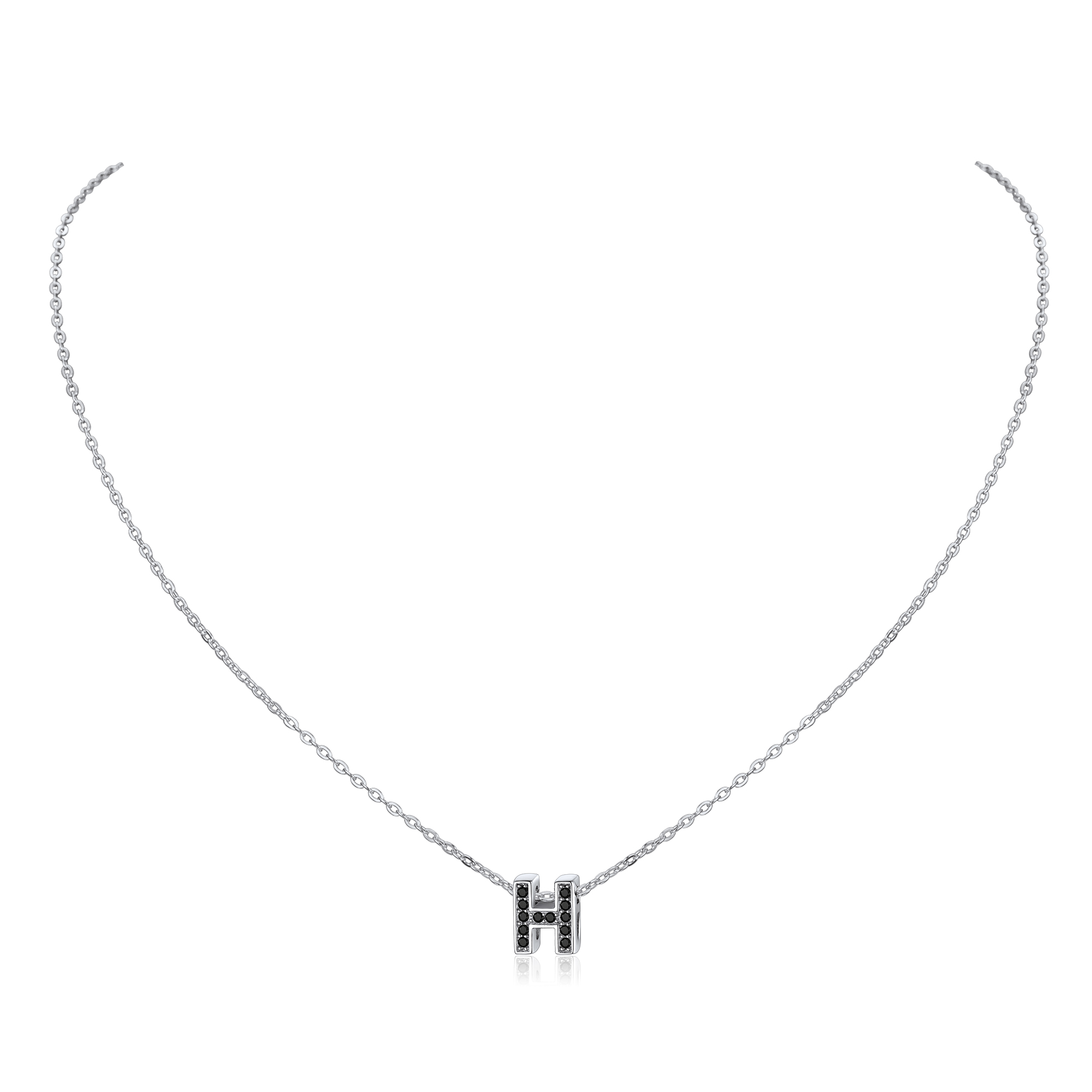 Cubic Zirconia Initial Necklace
