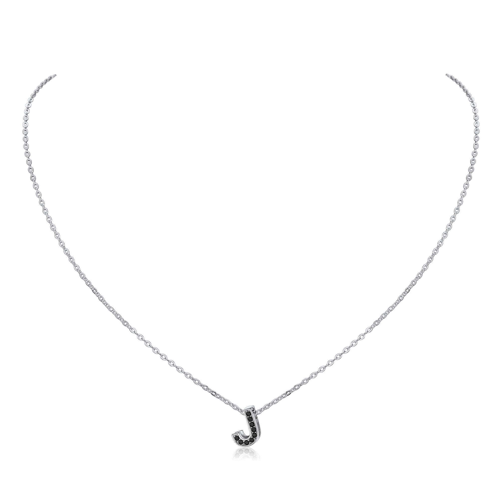 Cubic Zirconia Initial Necklace