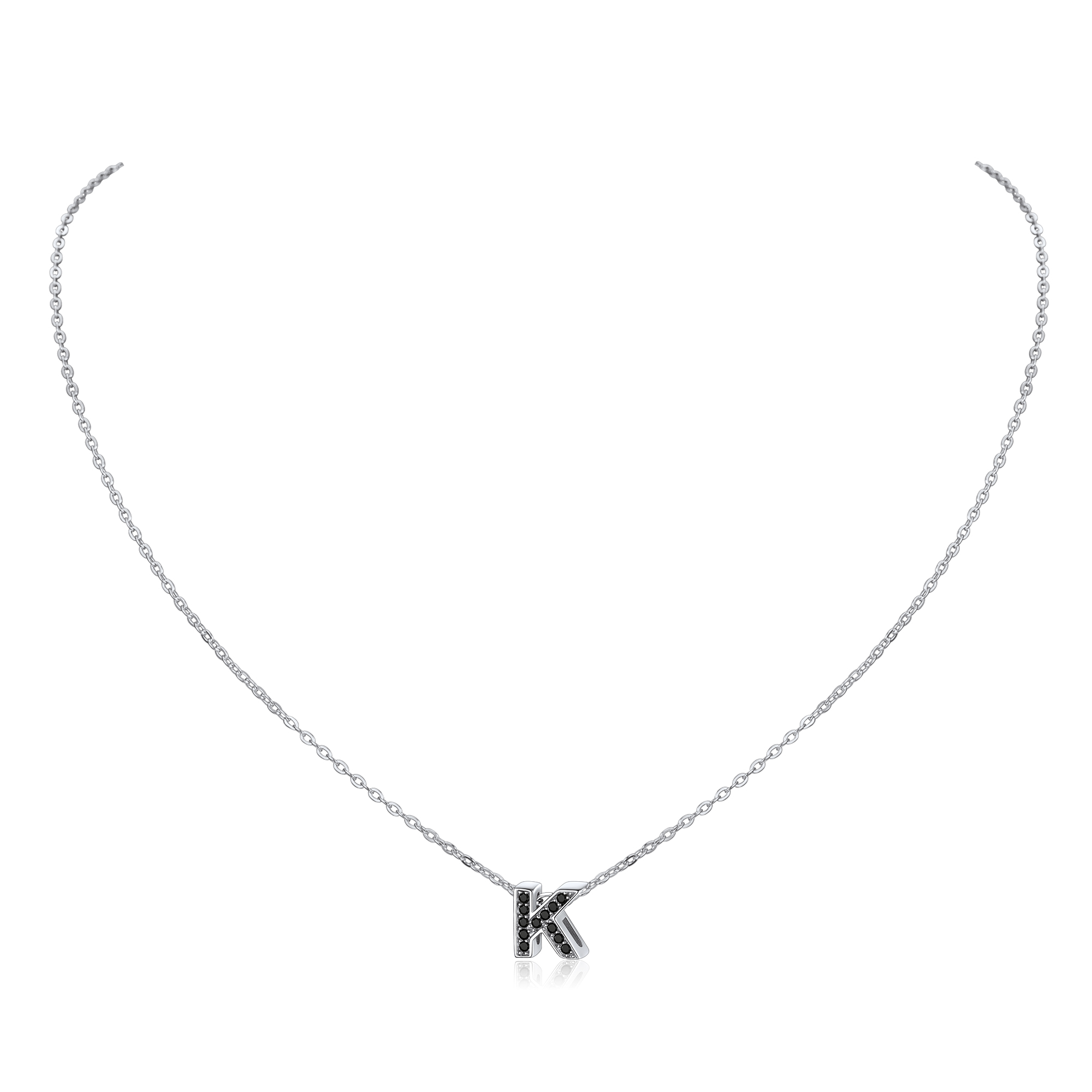 Cubic Zirconia Initial Necklace