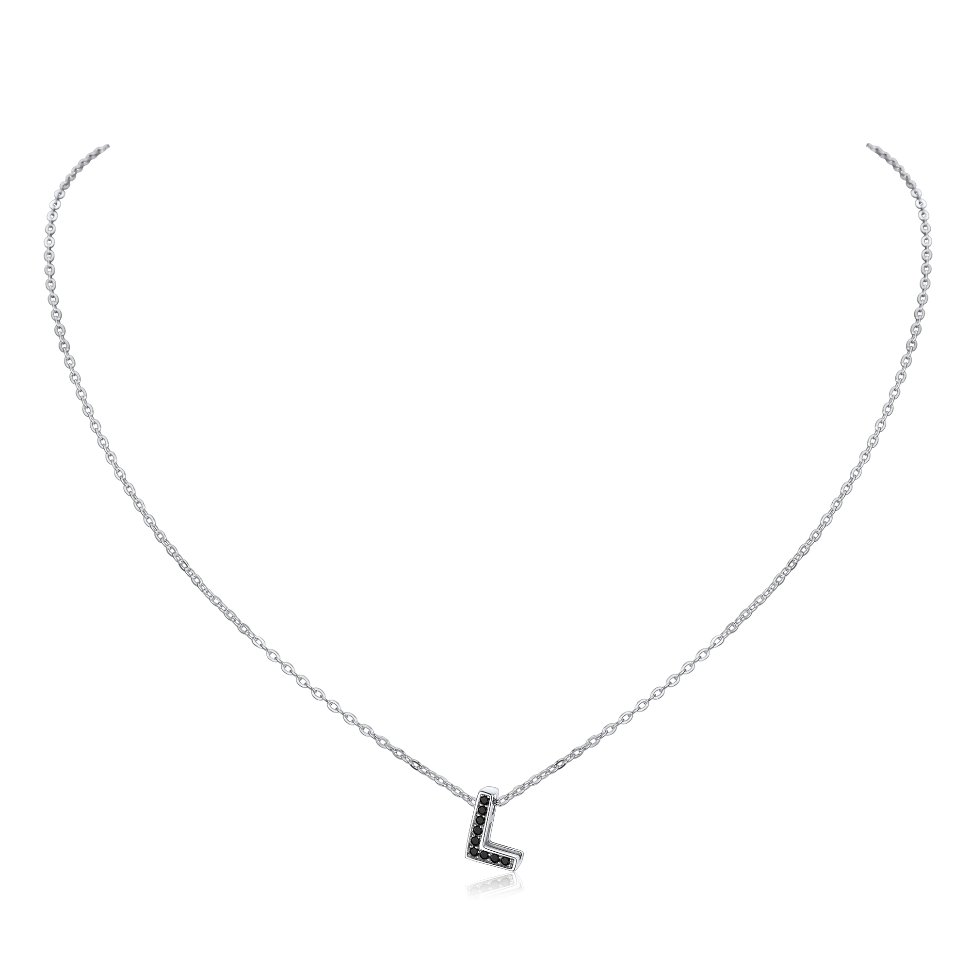 Cubic Zirconia Initial Necklace