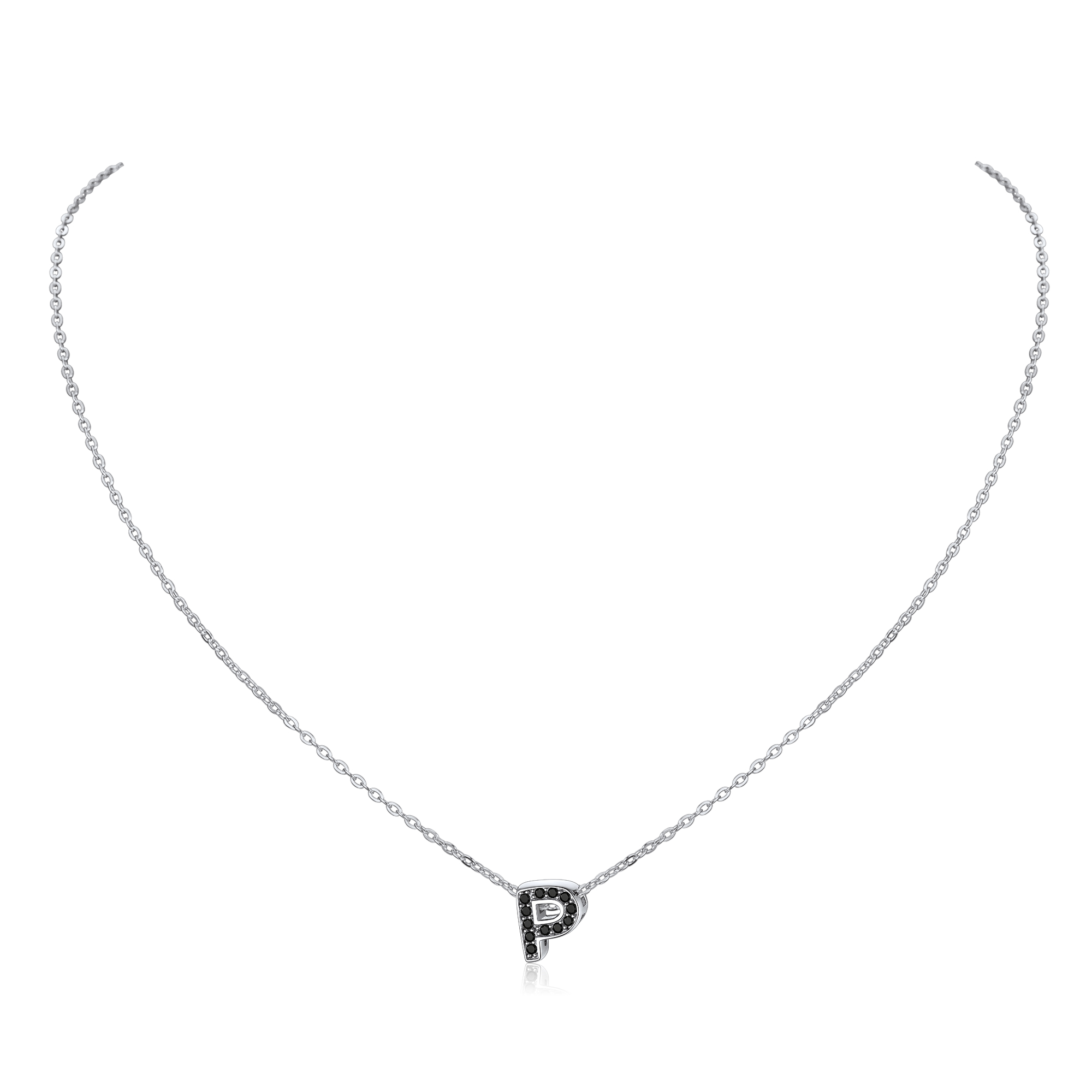 Cubic Zirconia Initial Necklace